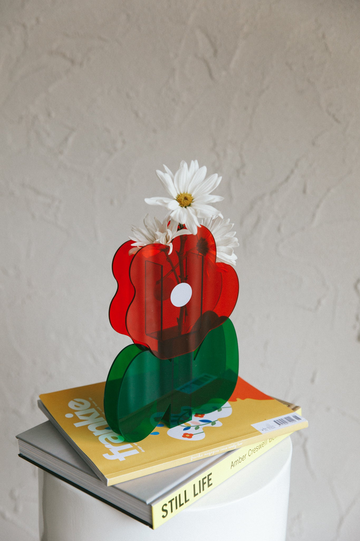 Zephyr Eco-friendly Acrylic Vase Red-Fable Dress