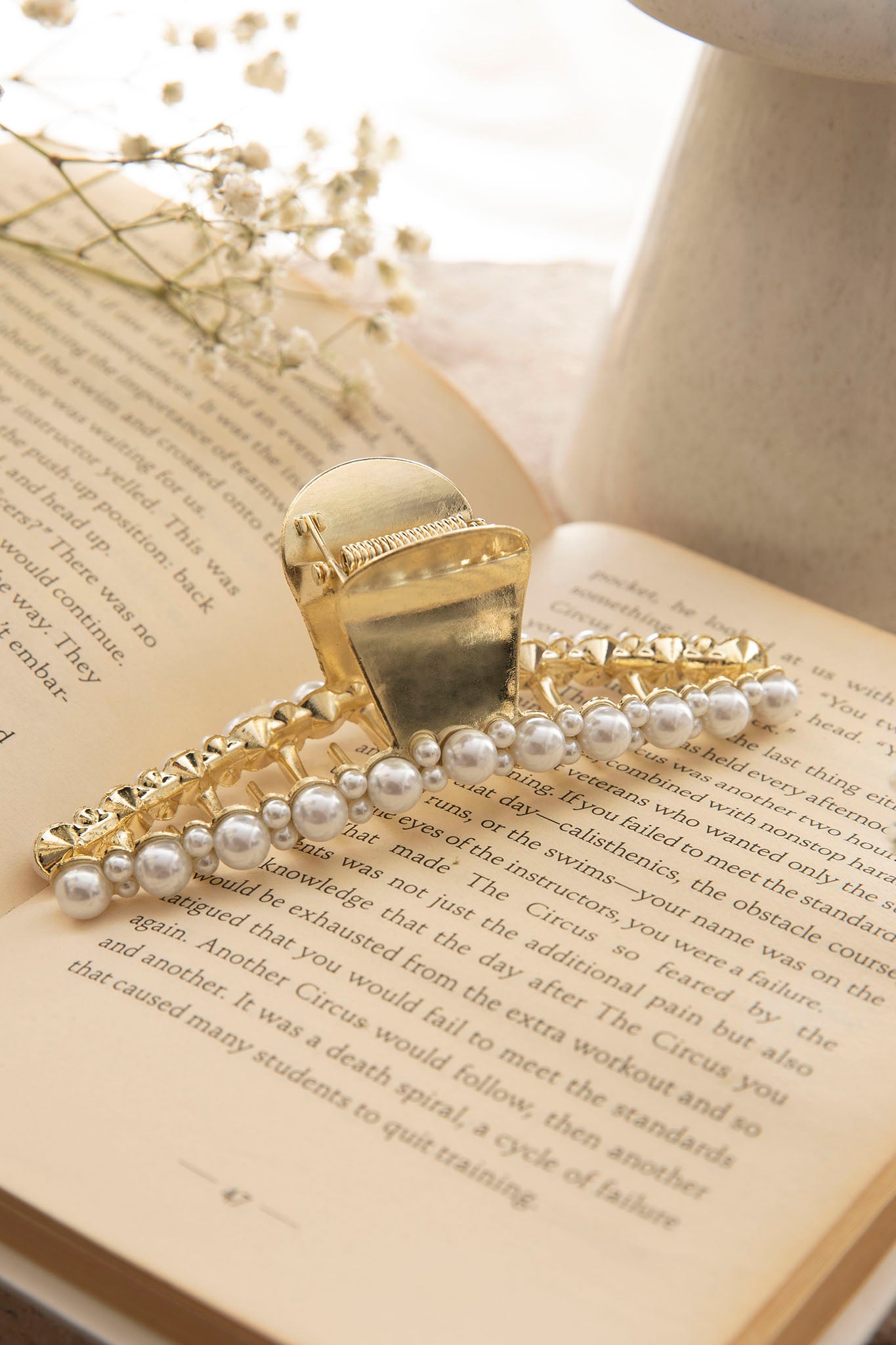 Molly Pearl Claw Clip Gold-Fable Dress