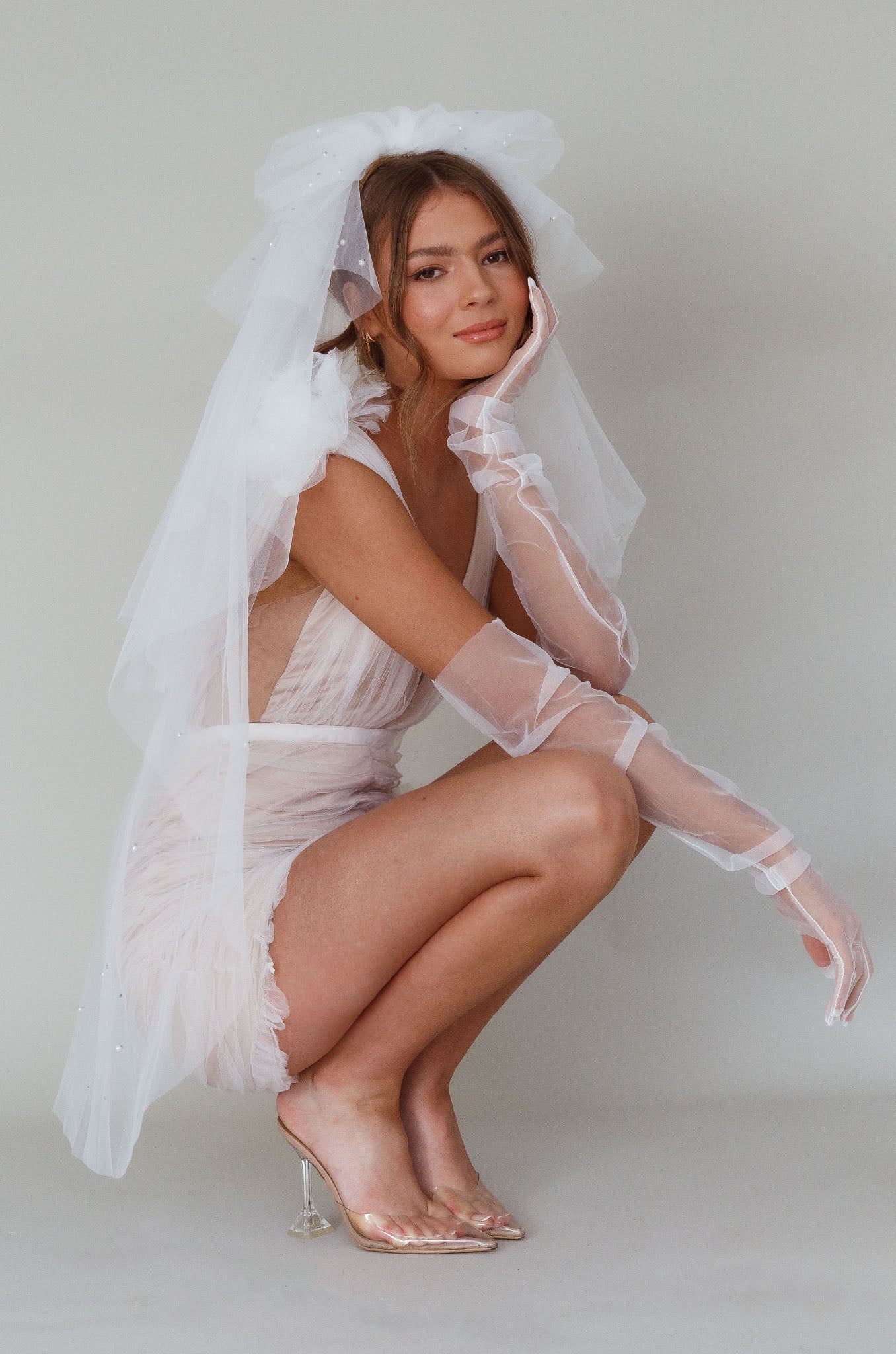 Unforgettable Pearl Veil White-Fable Dress