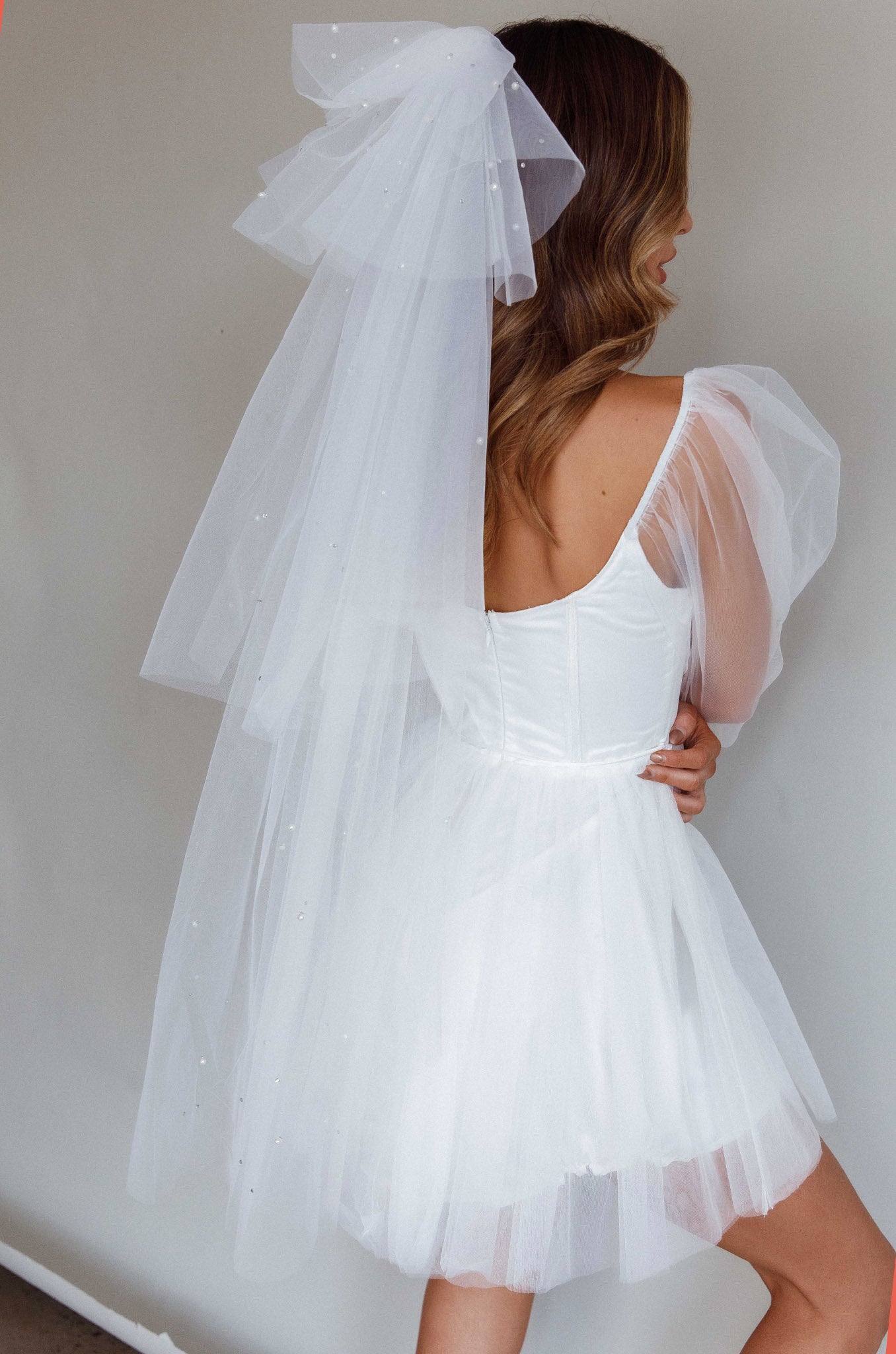 Unforgettable Pearl Veil White-Fable Dress