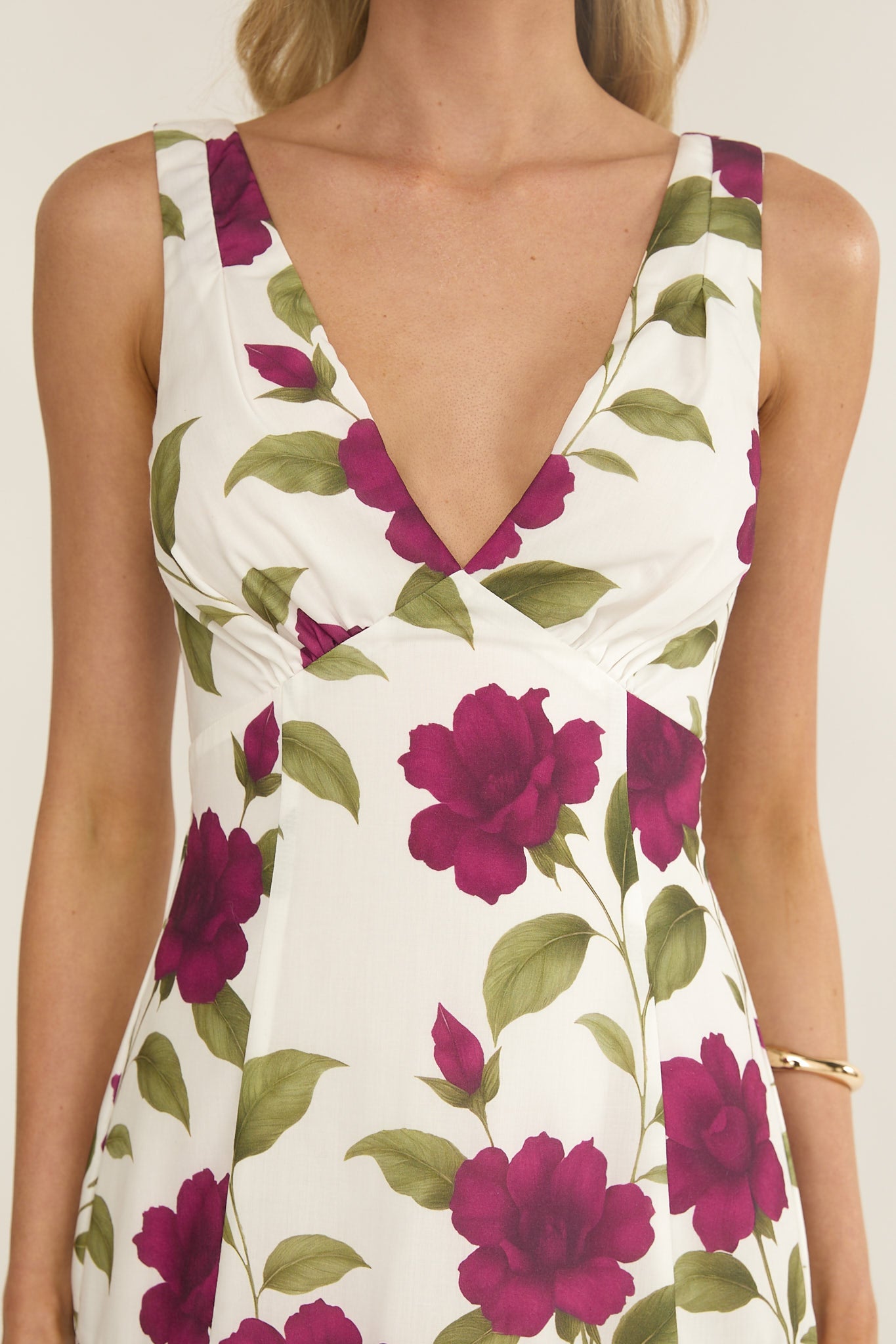 Begonia Drop Waist Maxi Dress Allegra Floral-Fable Dress