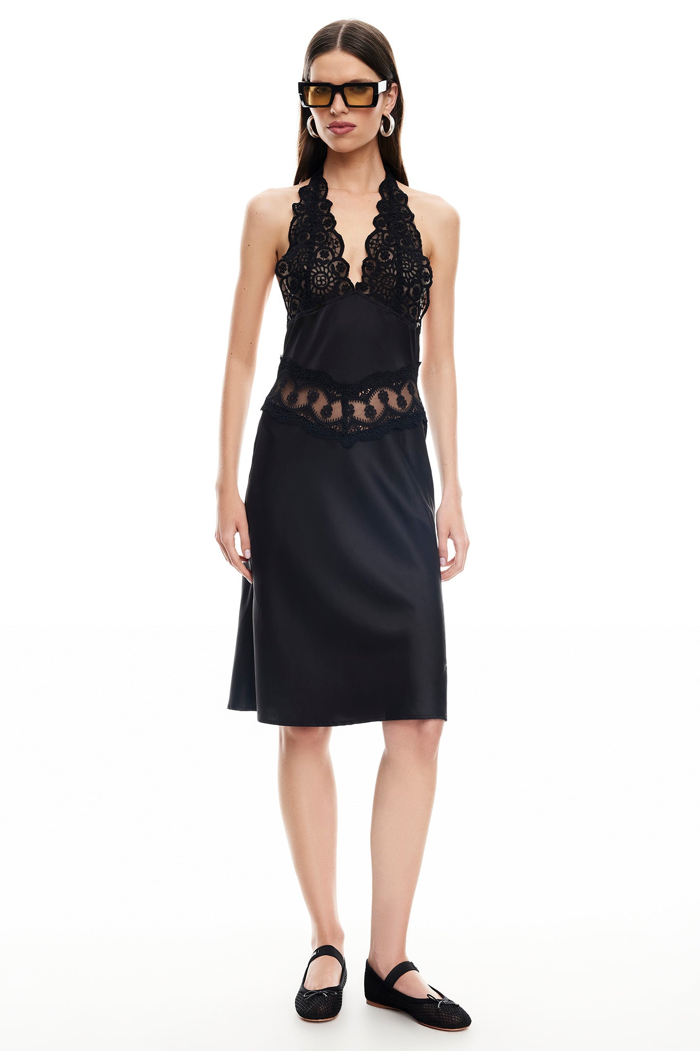 LIONESS Solana Midi Dress Onyx-Fable Dress