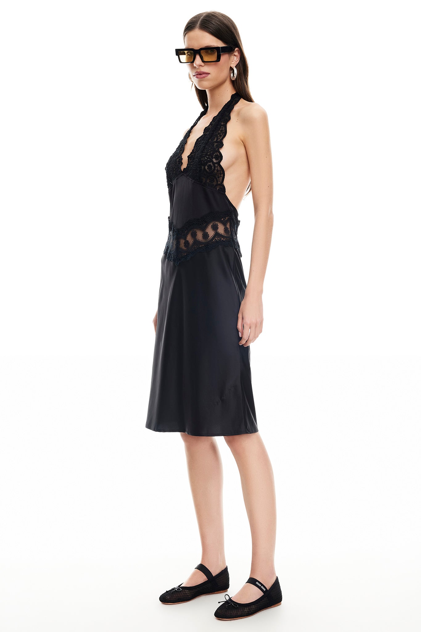 LIONESS Solana Midi Dress Onyx-Fable Dress