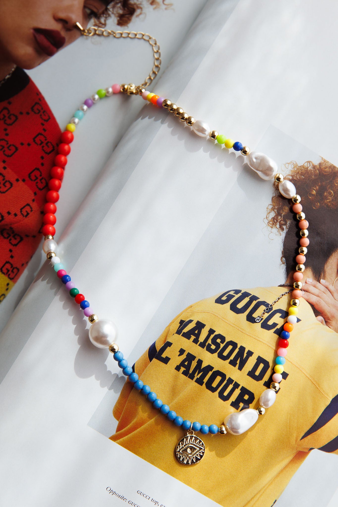 Demi Beaded Necklace Multi-Fable Dress