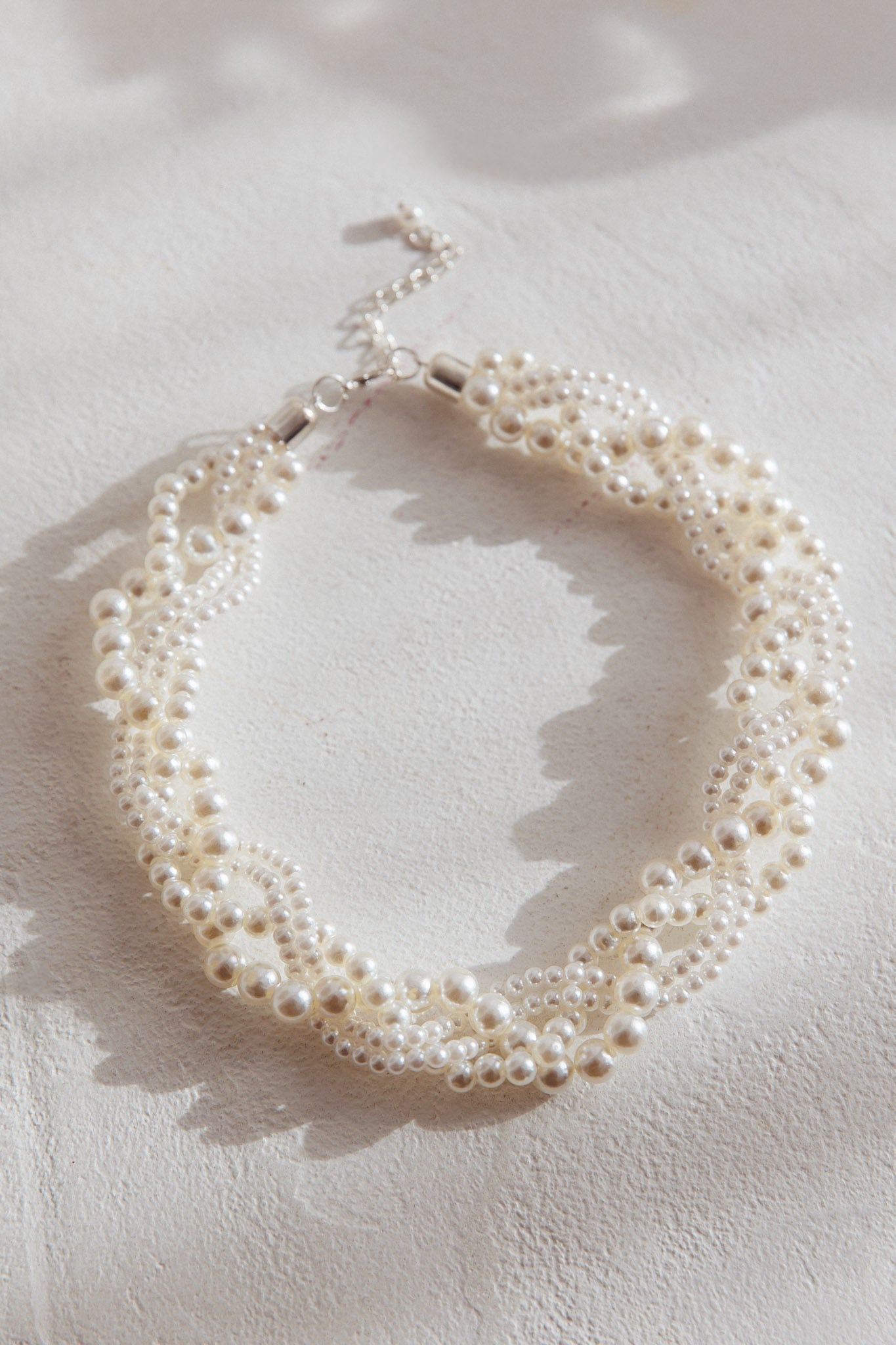 Your Smile Pearl Necklace Silver-Fable Dress