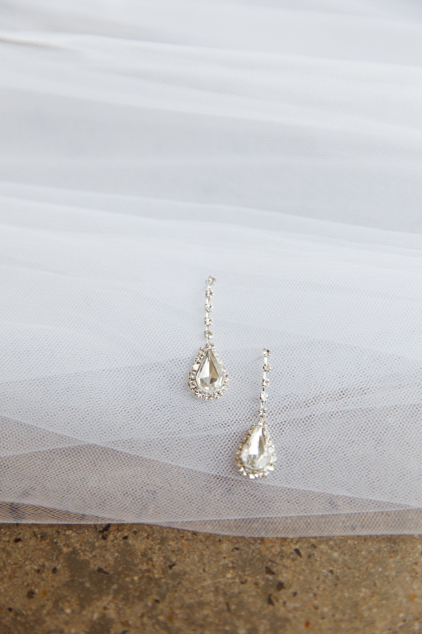 Melissa Diamante Necklace and Earrings Set Silver-Fable Dress