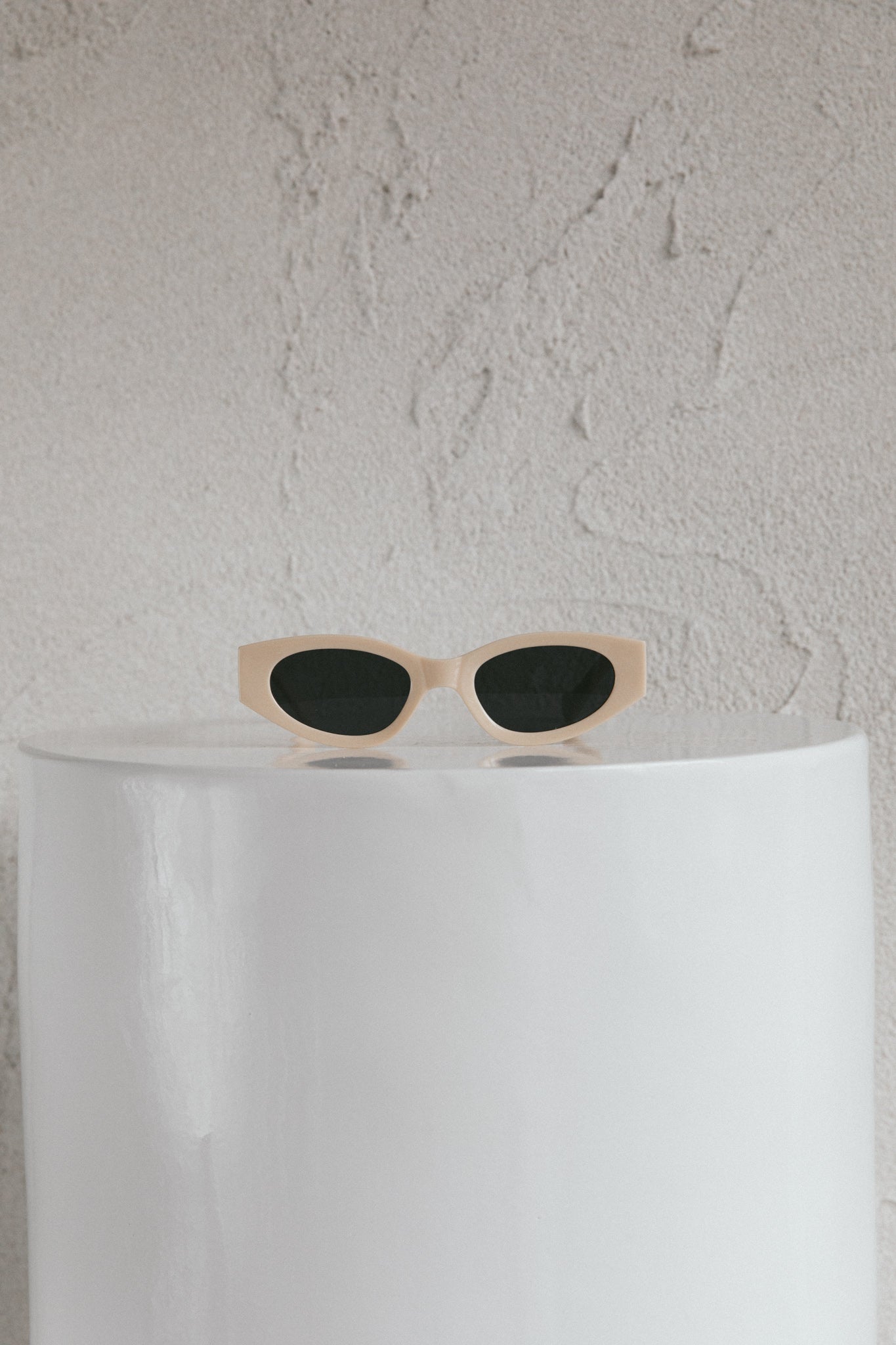 Regina Cat-eye Acetate Sunglasses Cream-Fable Dress