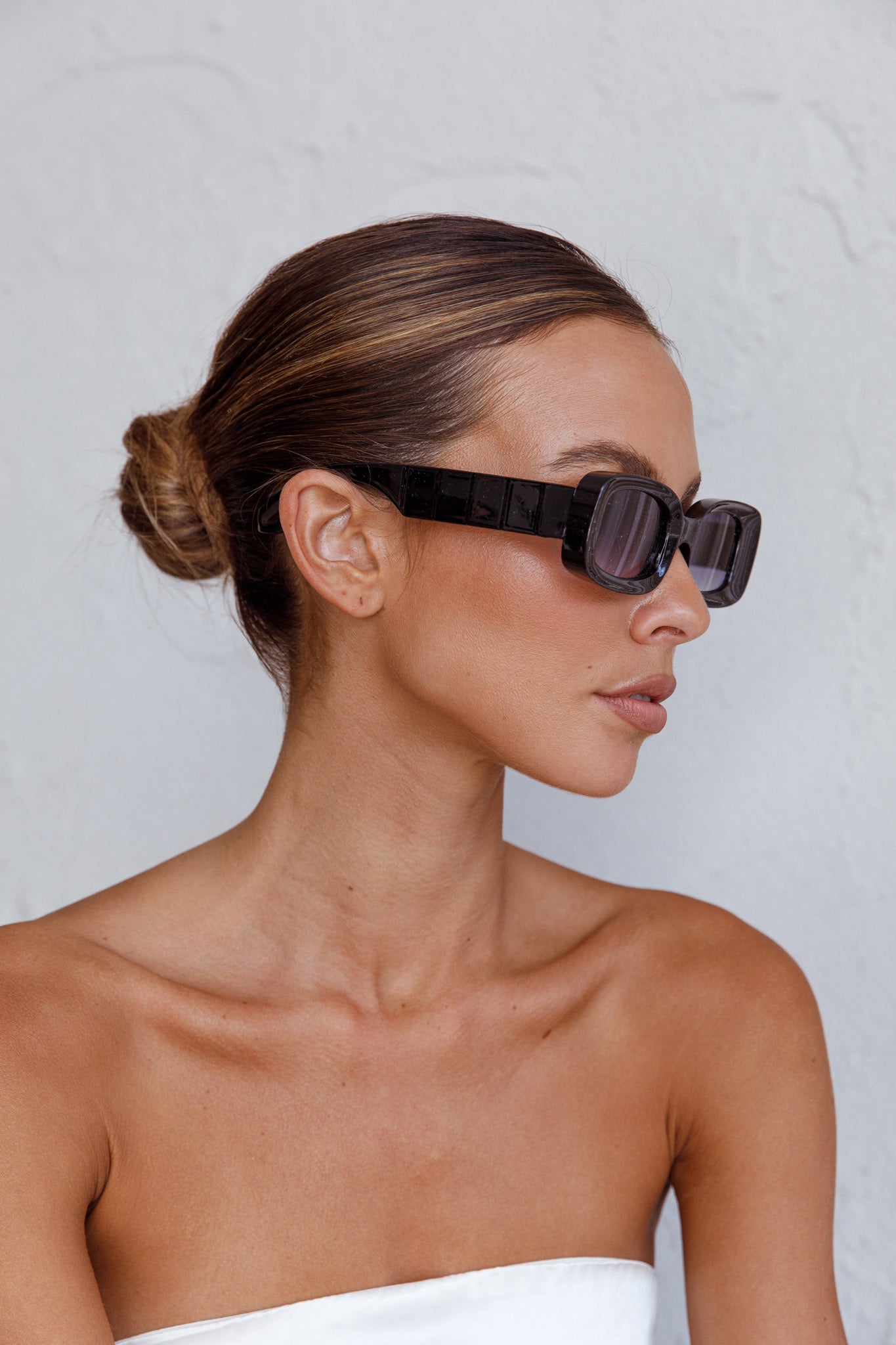 Zion Square Frame Sunglasses Black-Fable Dress