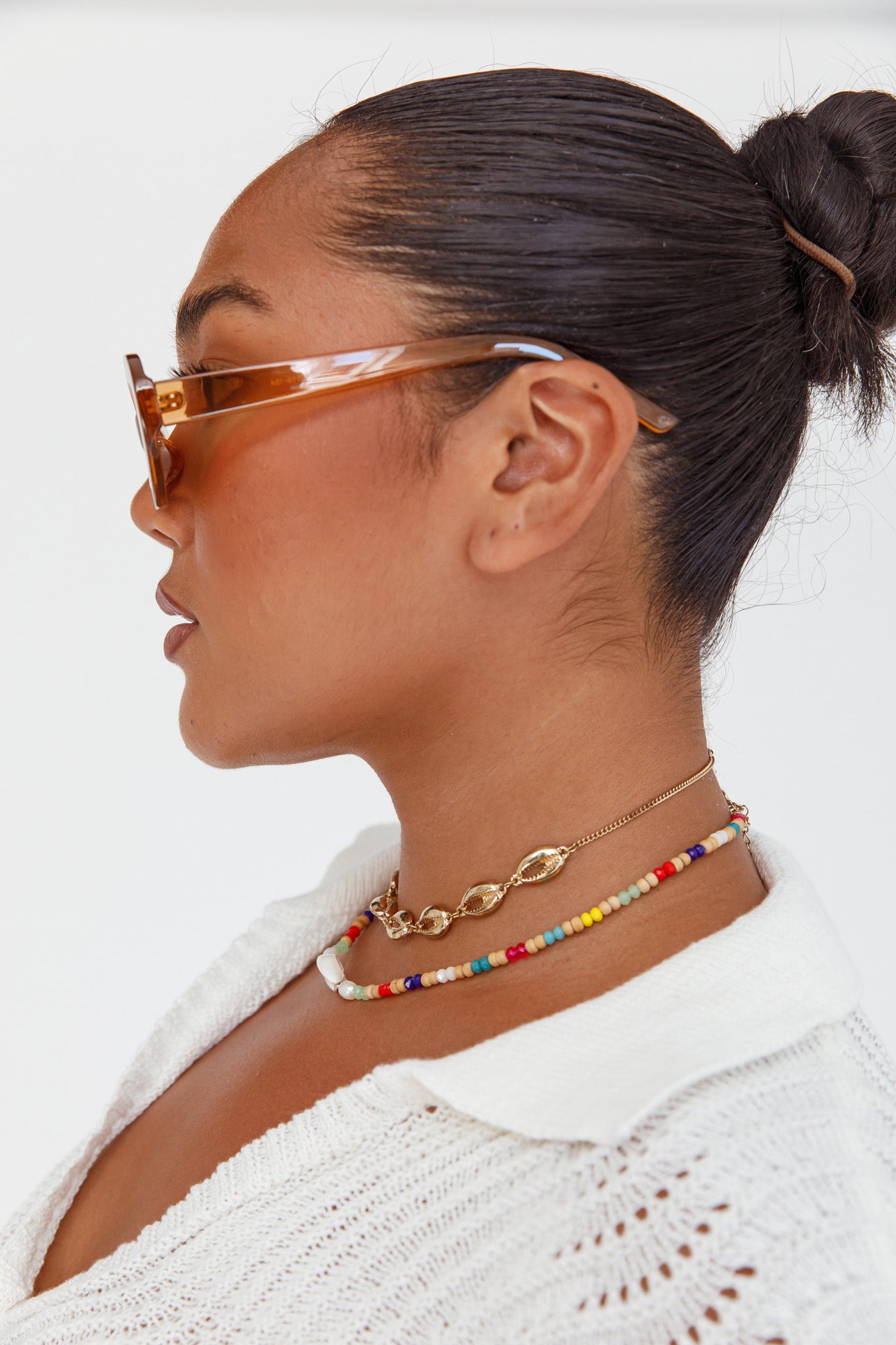 Charlie Neon Oval Sunglasses Tea-Fable Dress