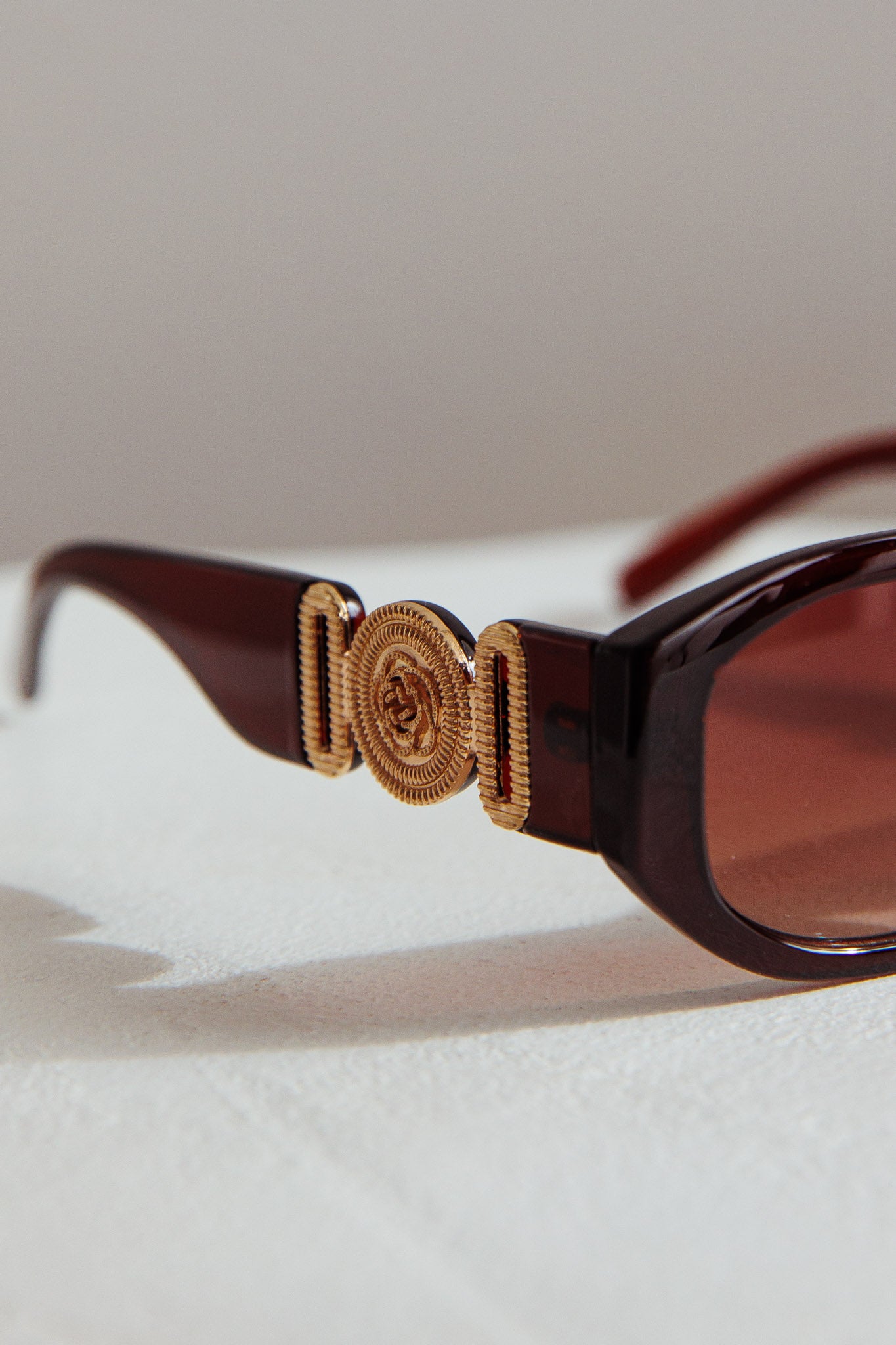 Heartfelt Square Sunglasses Brown-Fable Dress