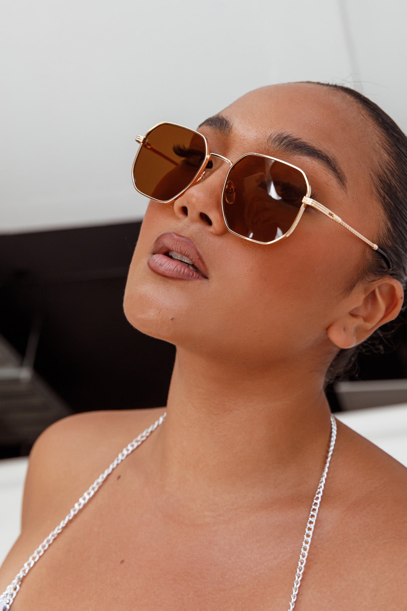 Sahara Aviator Sunglasses Tea-Fable Dress