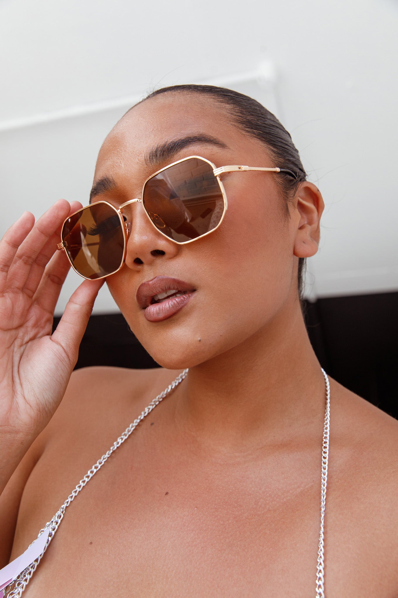 Sahara Aviator Sunglasses Tea-Fable Dress