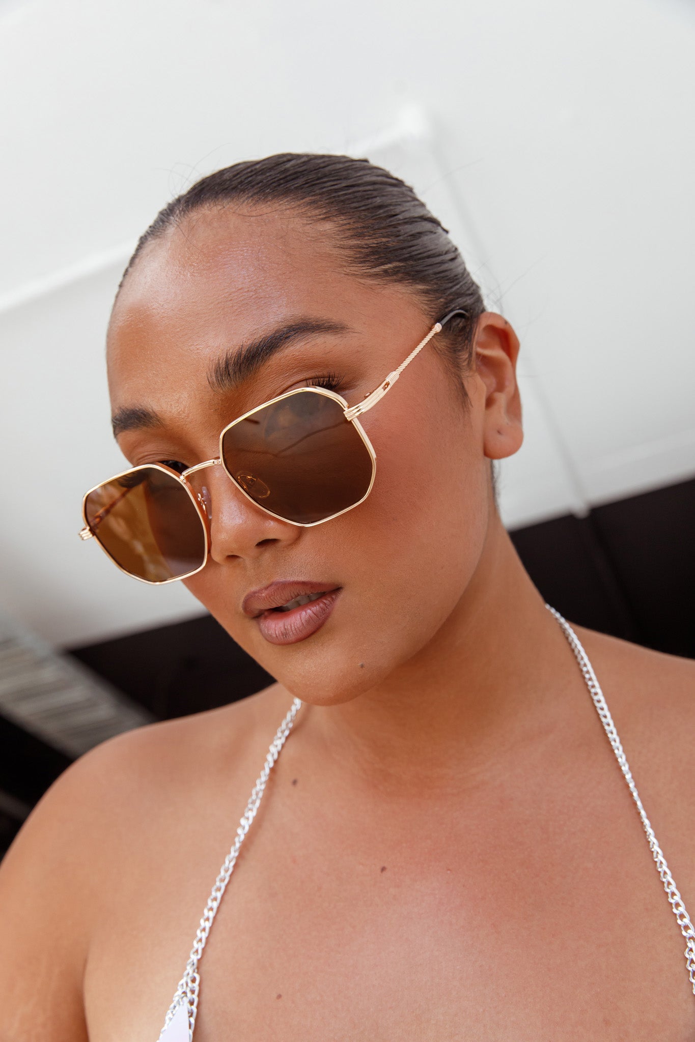 Sahara Aviator Sunglasses Tea-Fable Dress