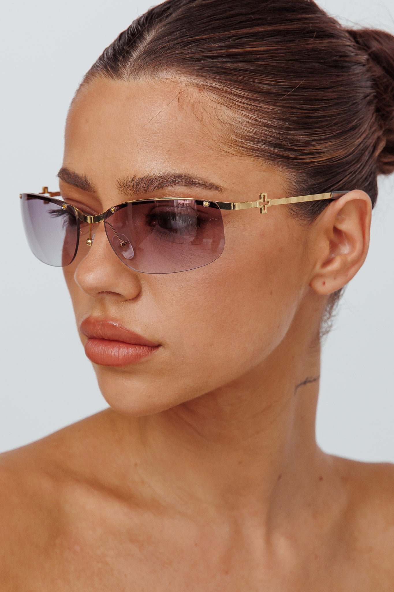 Peta And Jain Zya Sunglasses Light Gold-Fable Dress