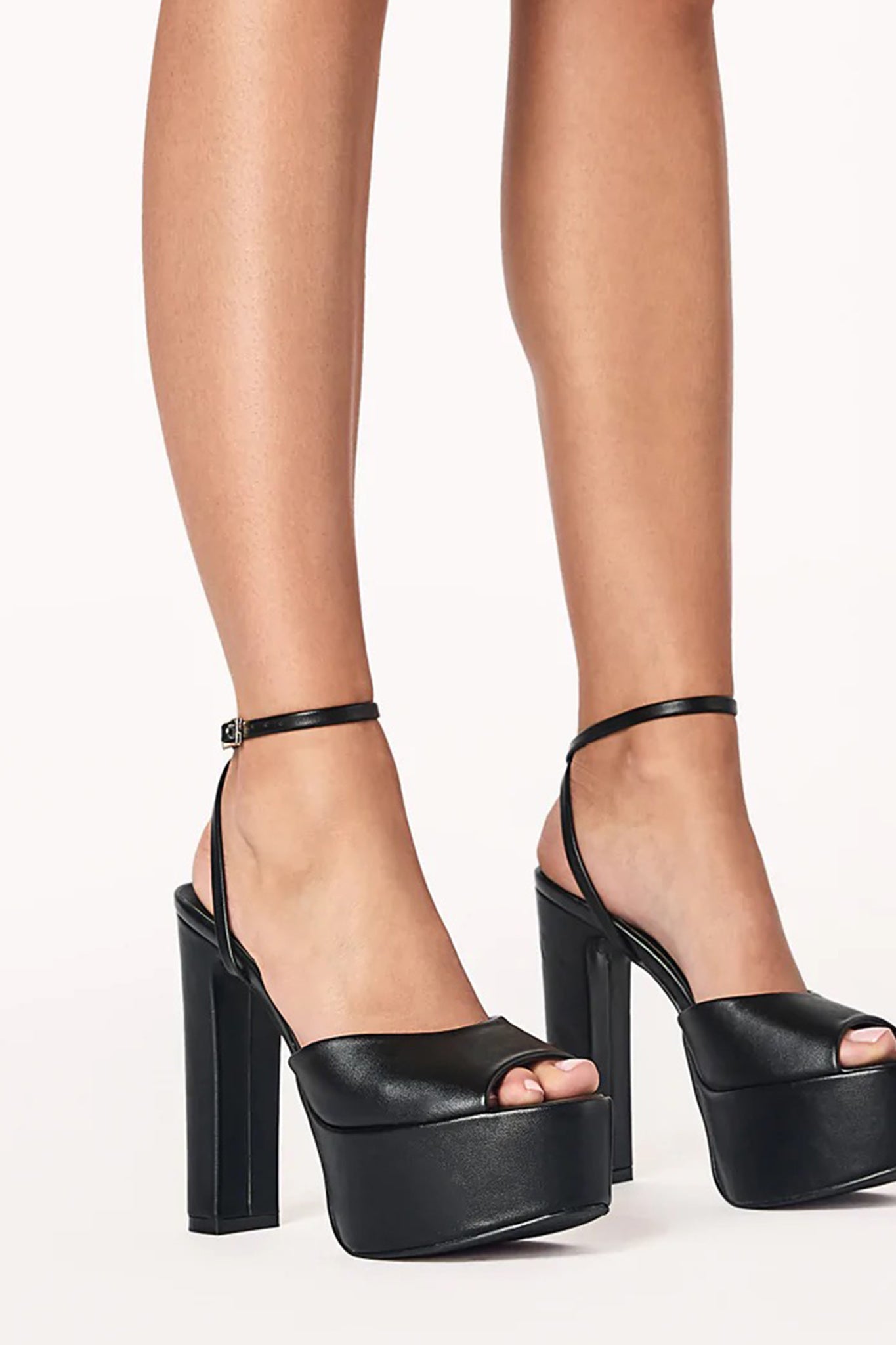 BiLLiNi Farley High Platform Block Heel Black-Fable Dress