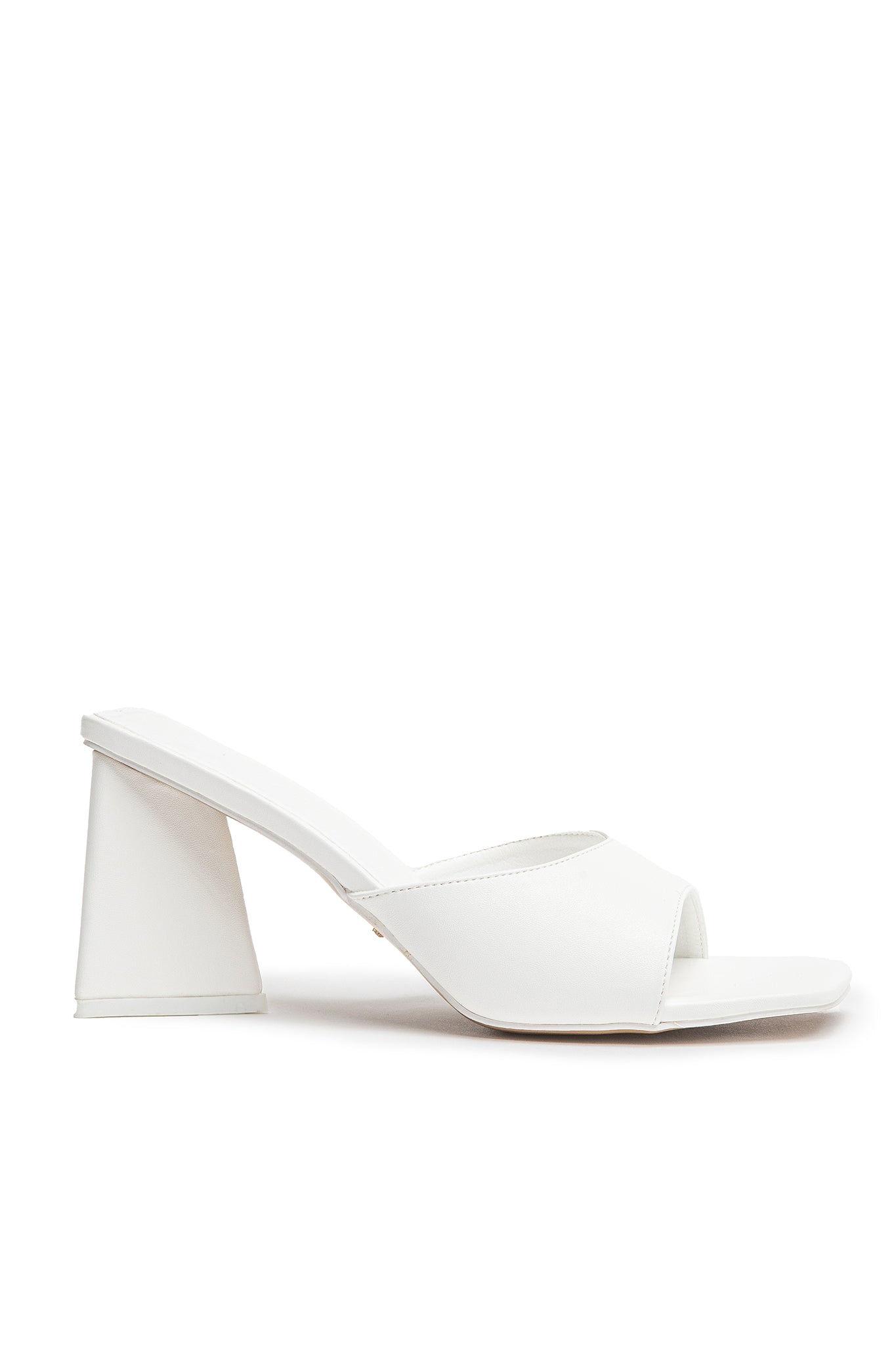 BiLLiNi Gracen Triangle Block Heel White-Fable Dress