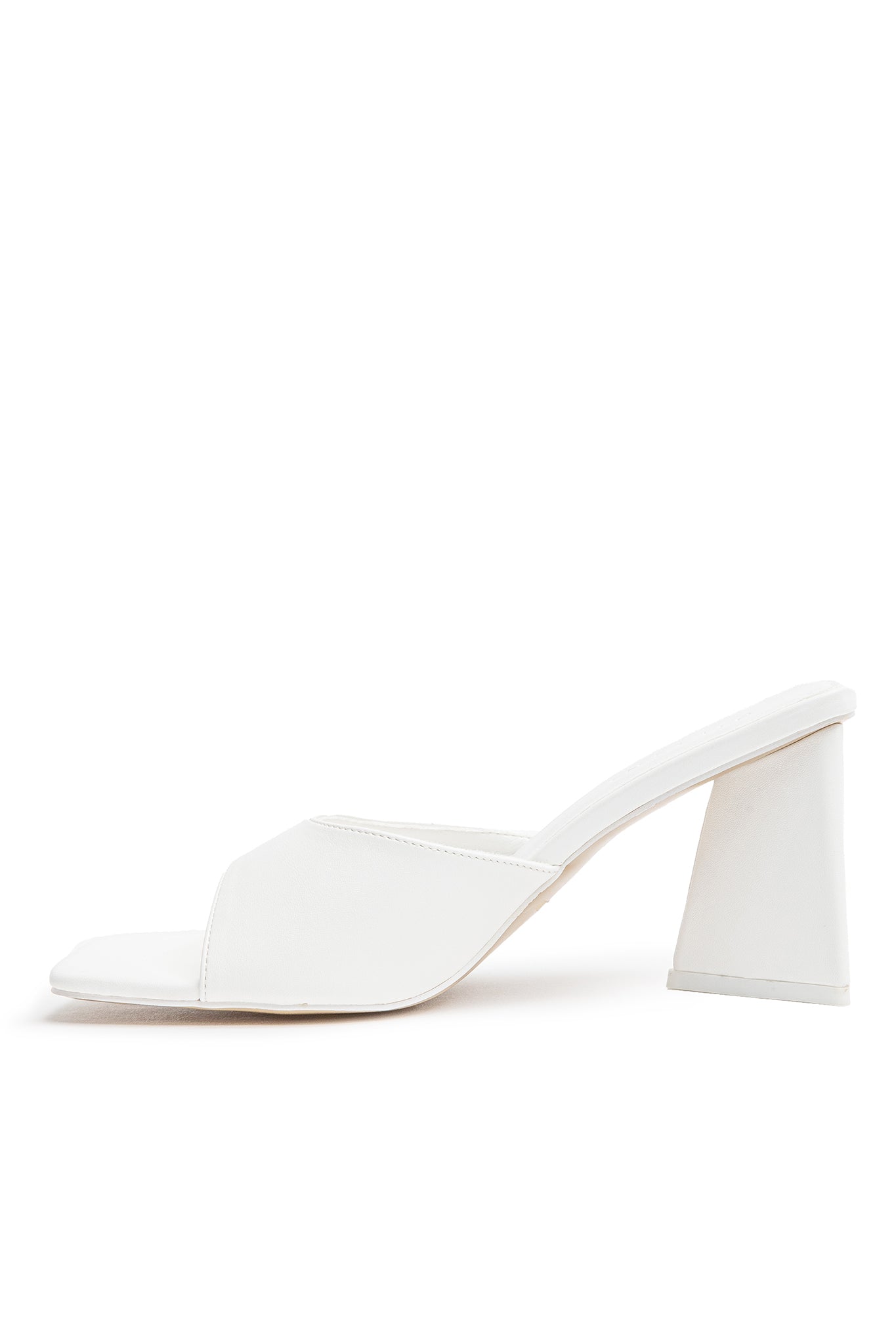 BiLLiNi Gracen Triangle Block Heel White-Fable Dress