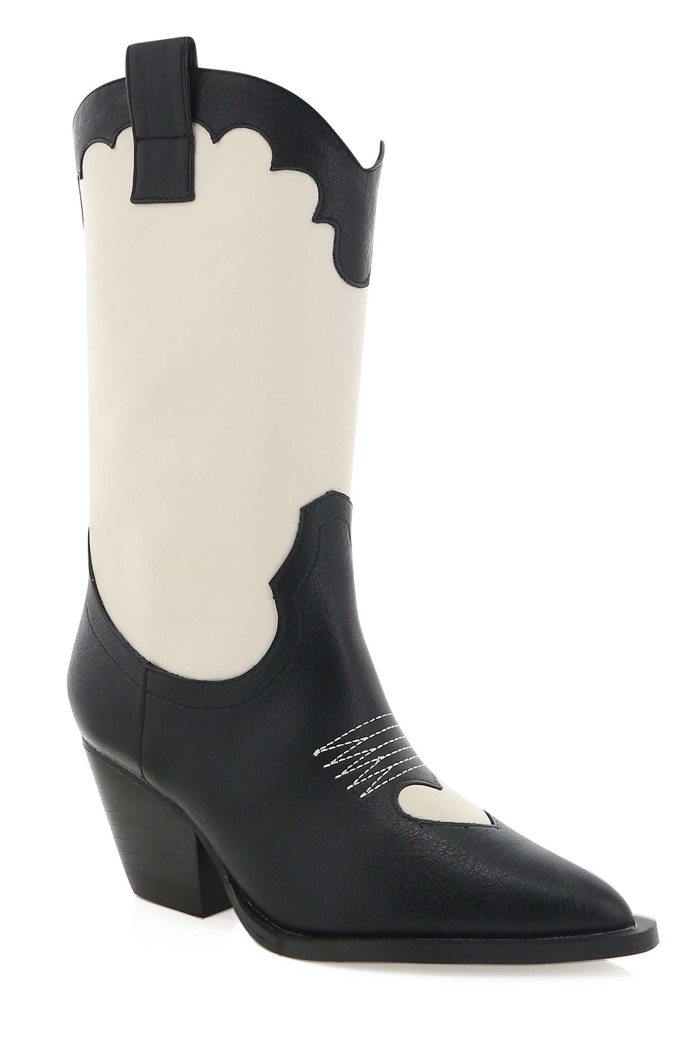 BiLLiNi Adaline Western Boots Black/Ivory-Fable Dress