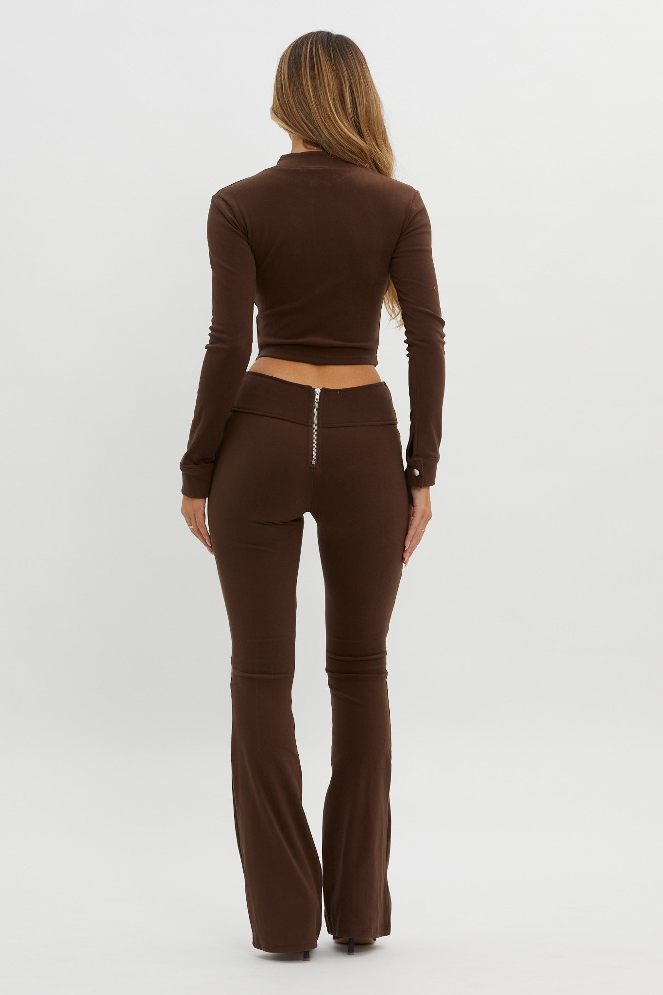 Better Not V-Waist Pants Chocolate-Fable Dress