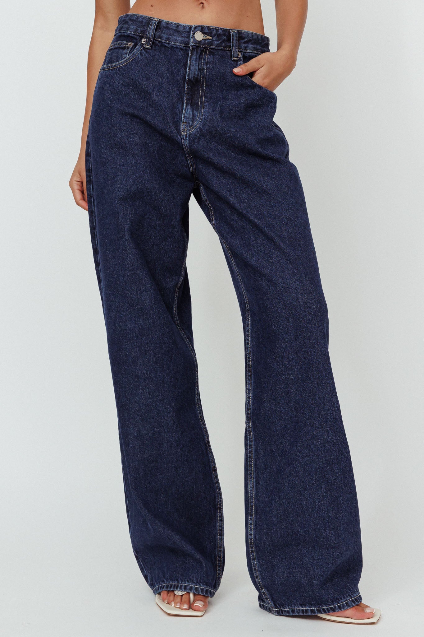 DR DENIM Donna Baggy Jeans Pebble Dark Retro-Fable Dress