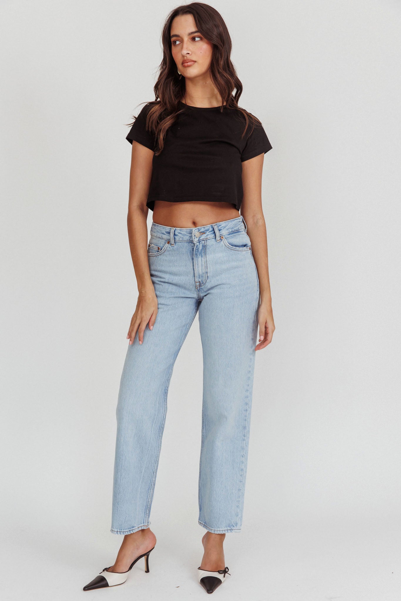 DR DENIM Arch Straight Jeans Stream Light Used-Fable Dress