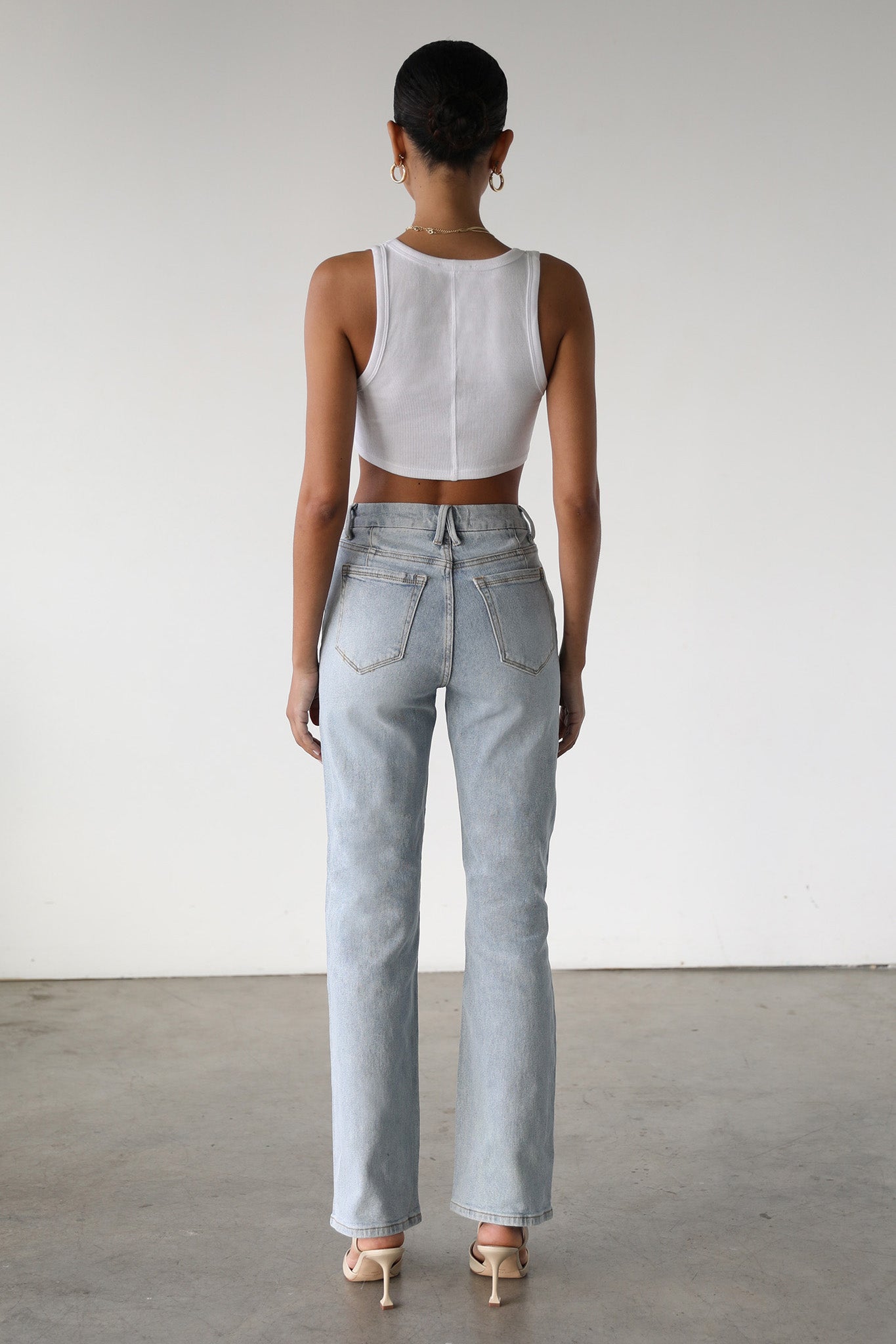 DOGMA High Rise Straight Leg Denim Jeans Light Wash-Fable Dress