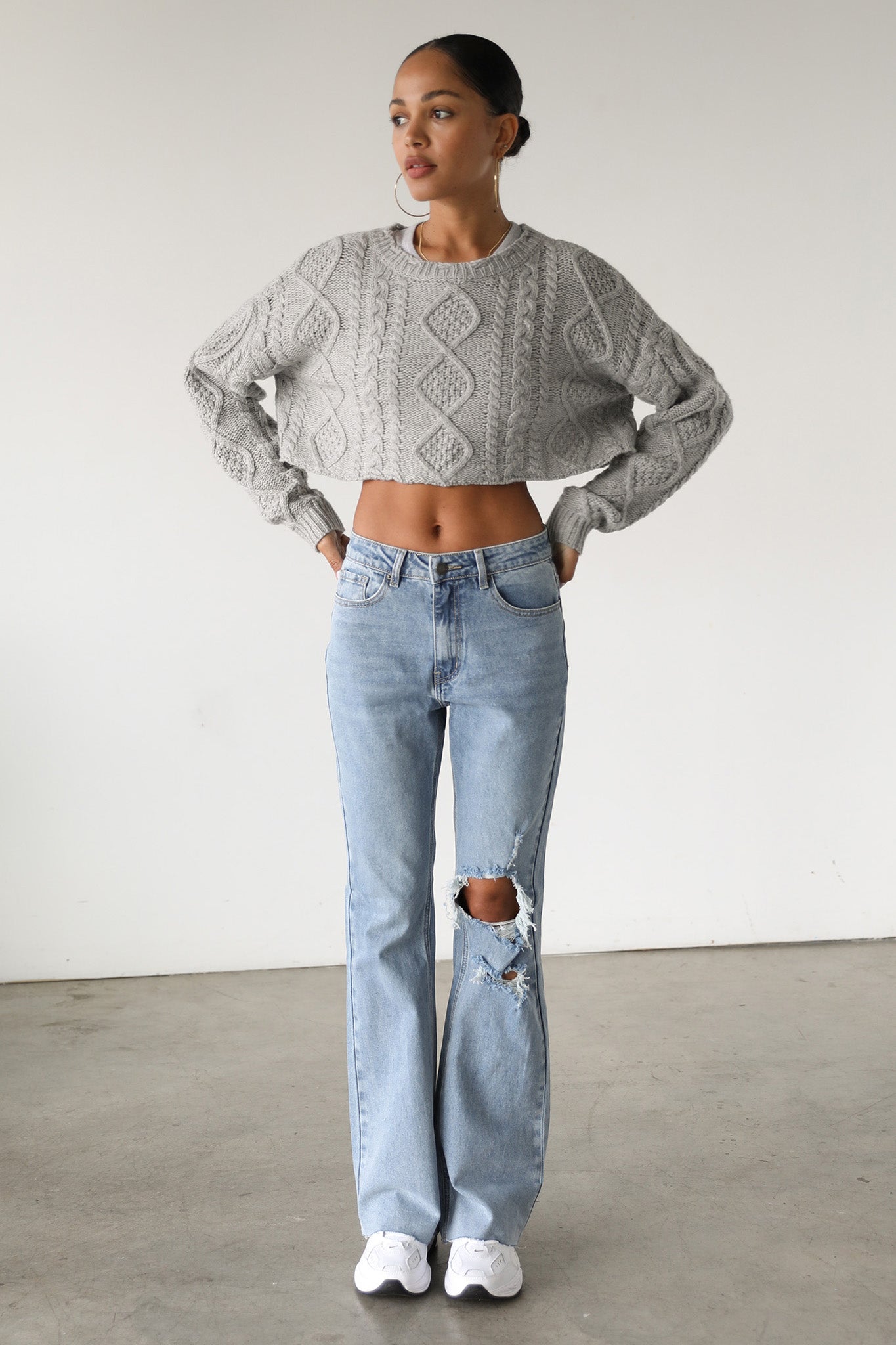 DOGMA High Rise Flare Denim Jeans Medium Wash-Fable Dress