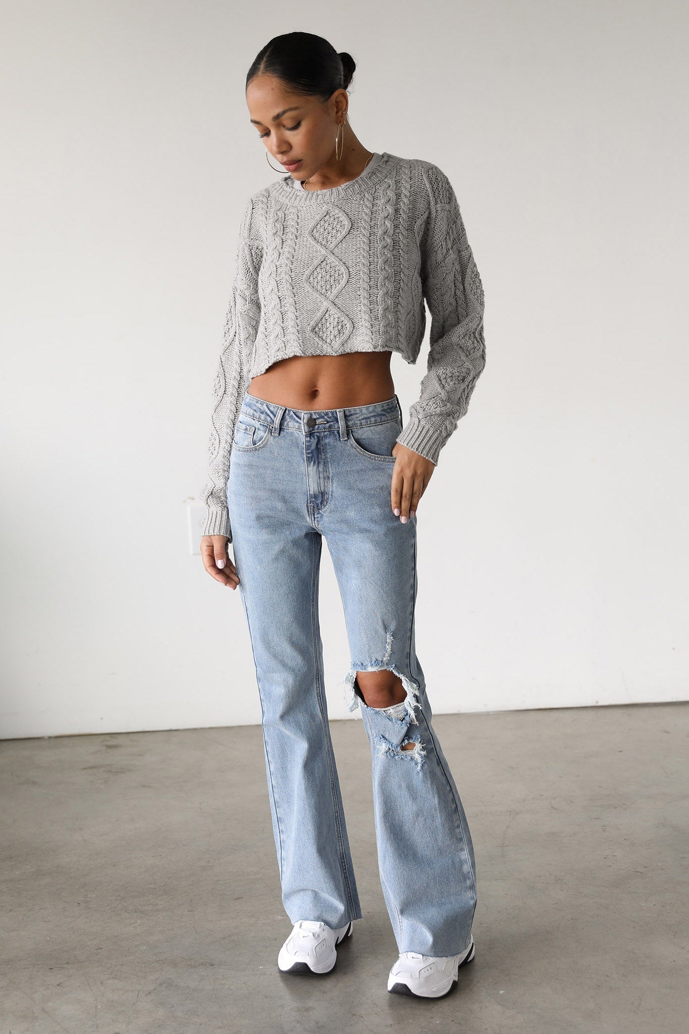 DOGMA High Rise Flare Denim Jeans Medium Wash-Fable Dress