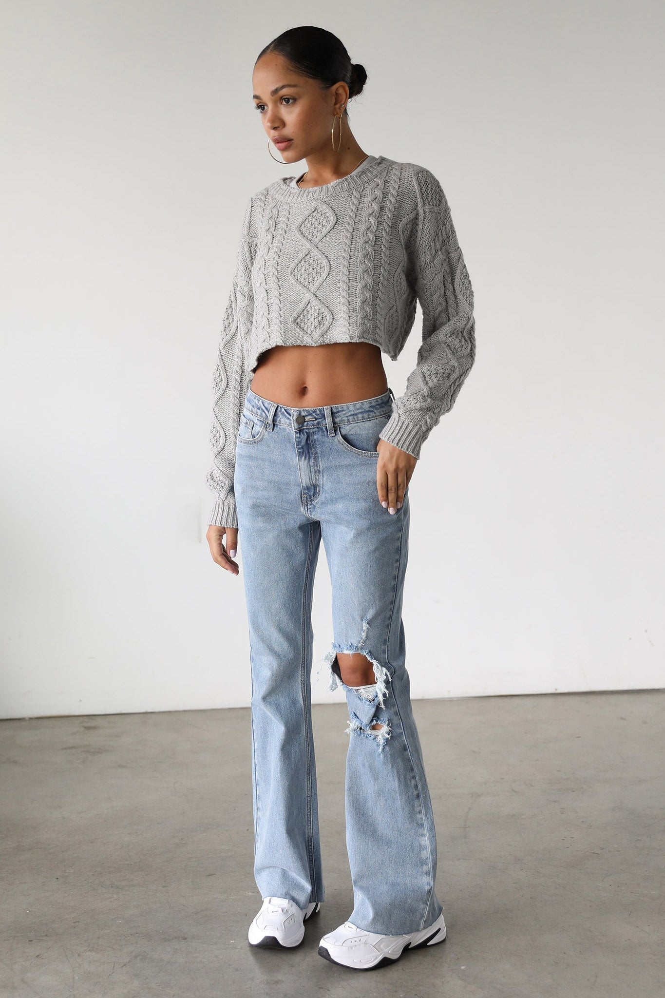 DOGMA High Rise Flare Denim Jeans Medium Wash-Fable Dress