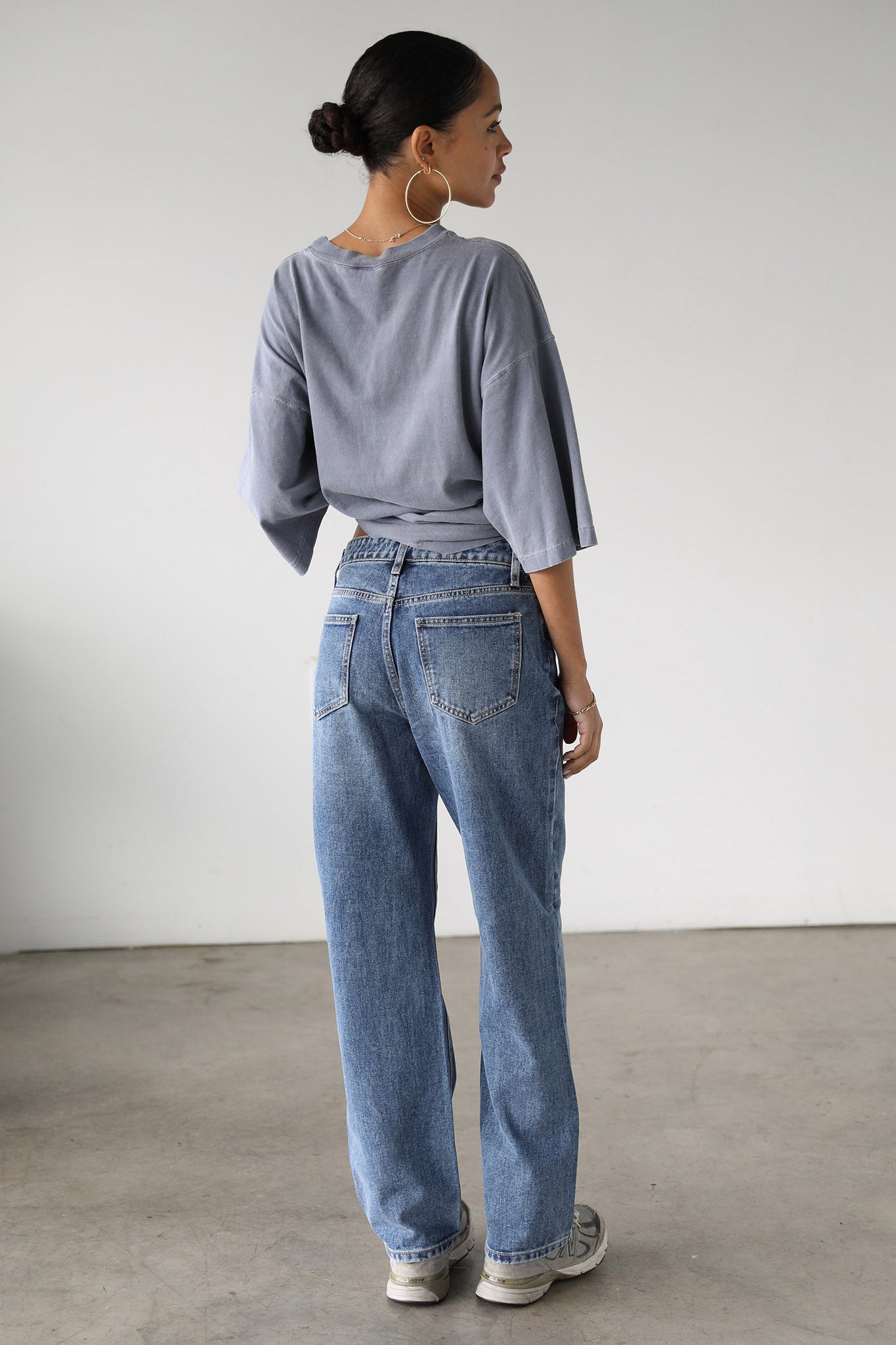 DOGMA Classic High Rise Straight Leg Denim Jeans Dark Wash-Fable Dress