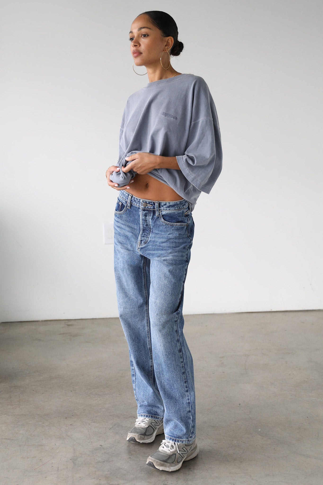 DOGMA Classic High Rise Straight Leg Denim Jeans Dark Wash-Fable Dress