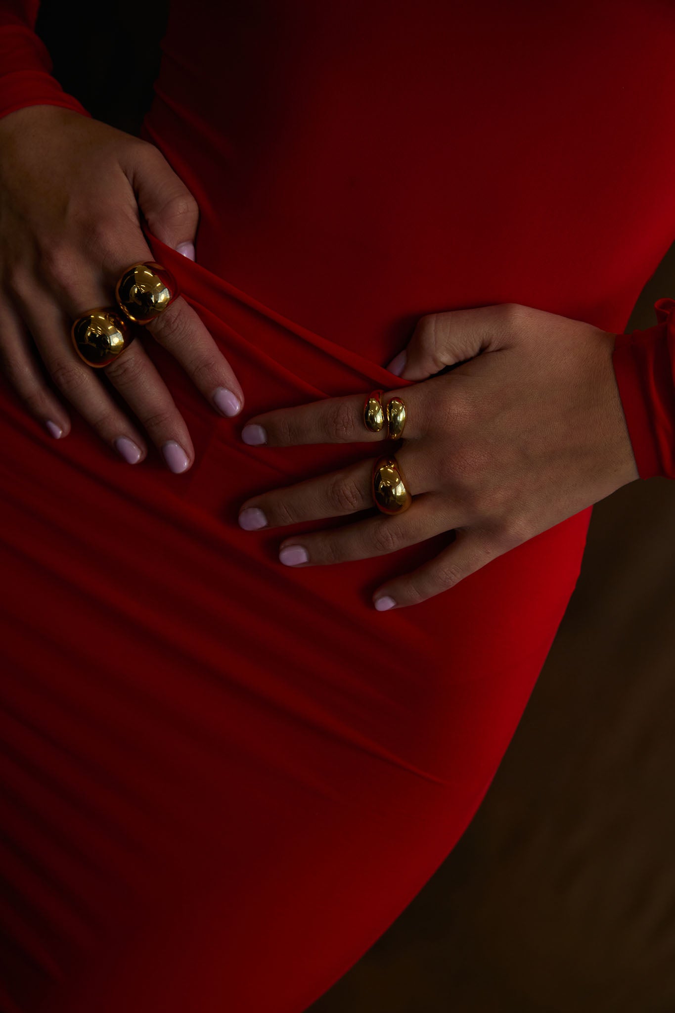 NOAH Chunky Ring Large Gold-Fable Dress