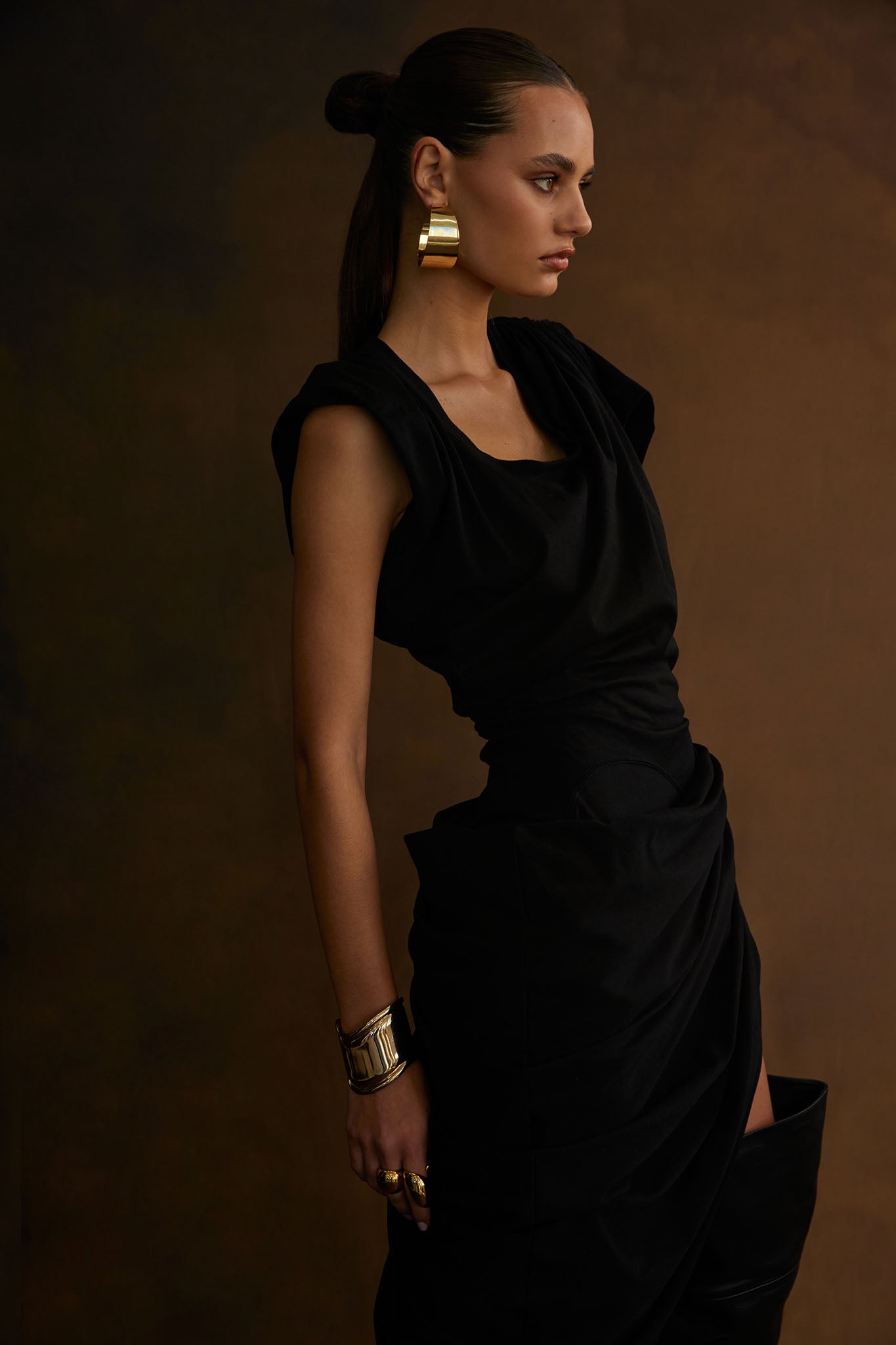 NOAH Knuckle Ring Gold-Fable Dress