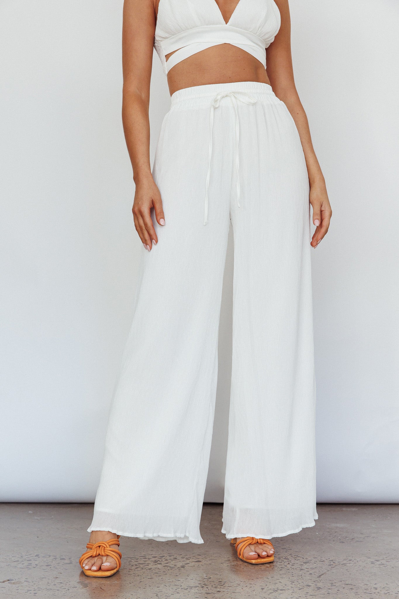 Cove Elasticated Pants Ivory-Fable Dress