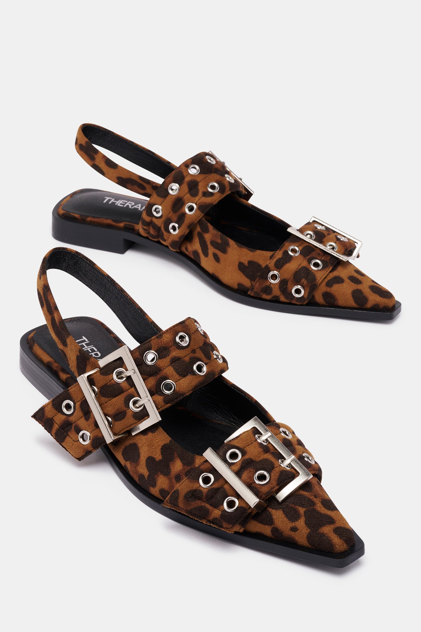 THERAPY Matilda Pointed Flat Leopard Patent-Fable Dress