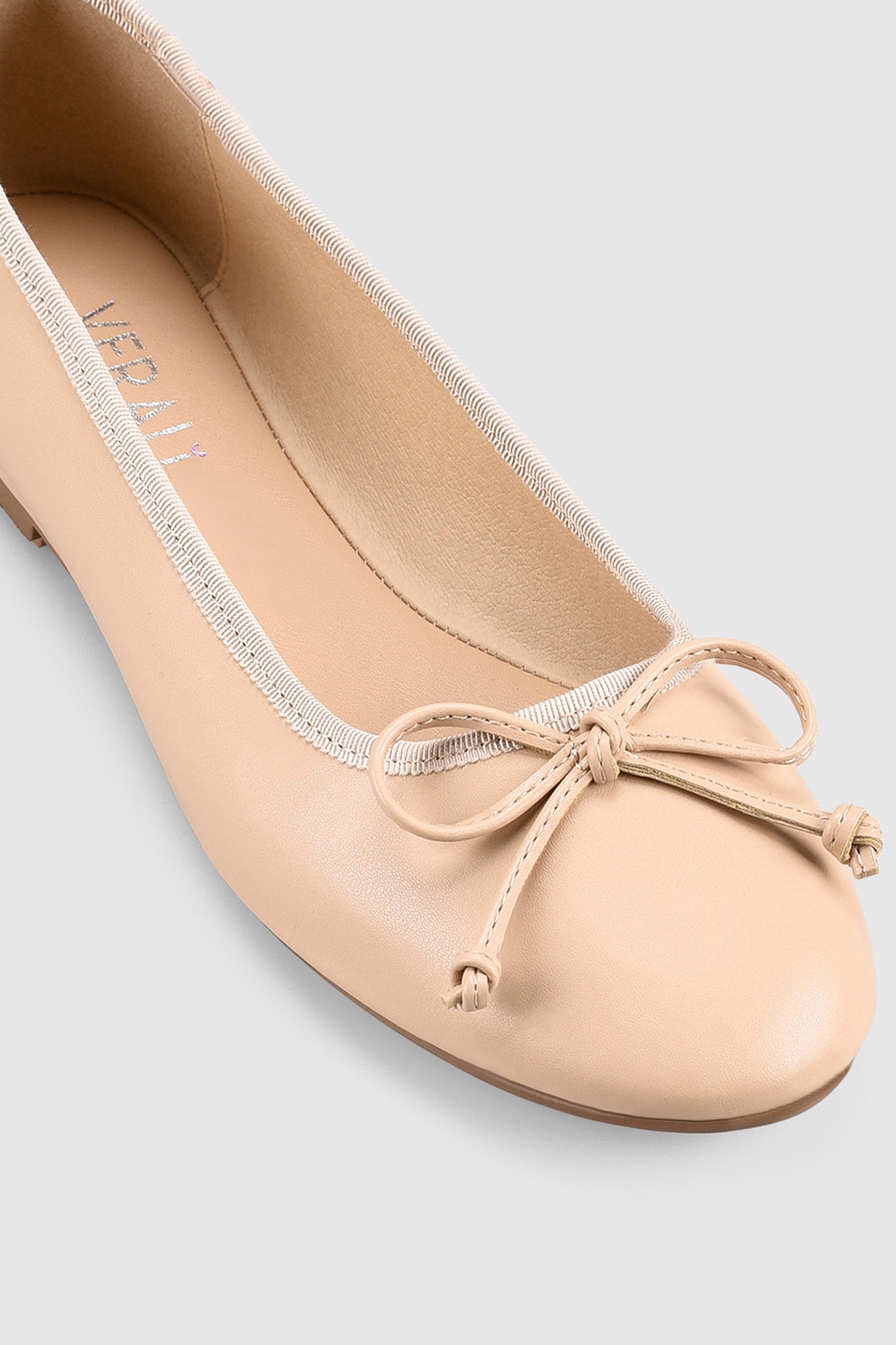 VERALi Ballerina Ballet Flats Nude Smooth-Fable Dress