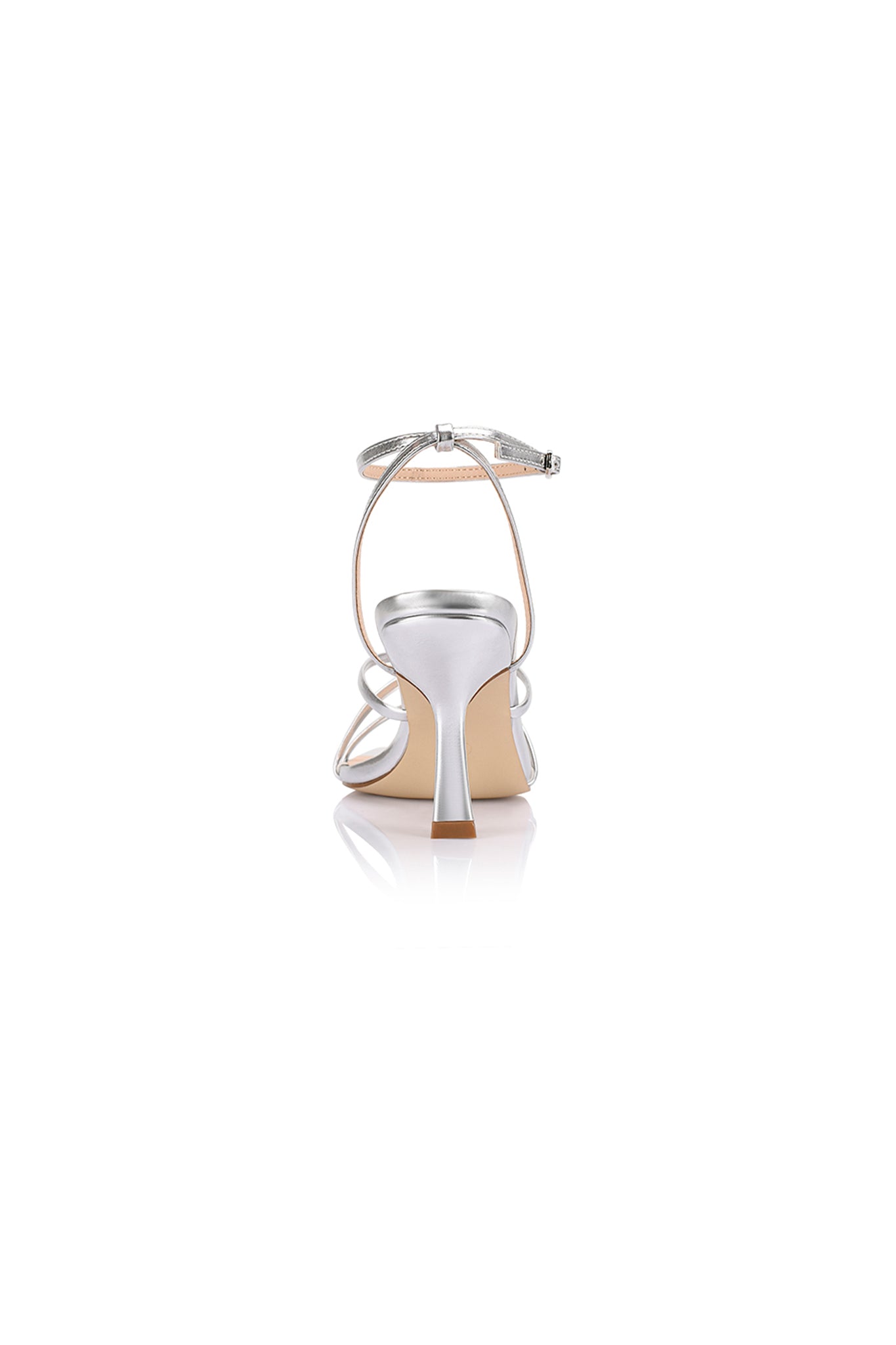 VERALi Penelope Strappy Sandals Silver Metallic-Fable Dress