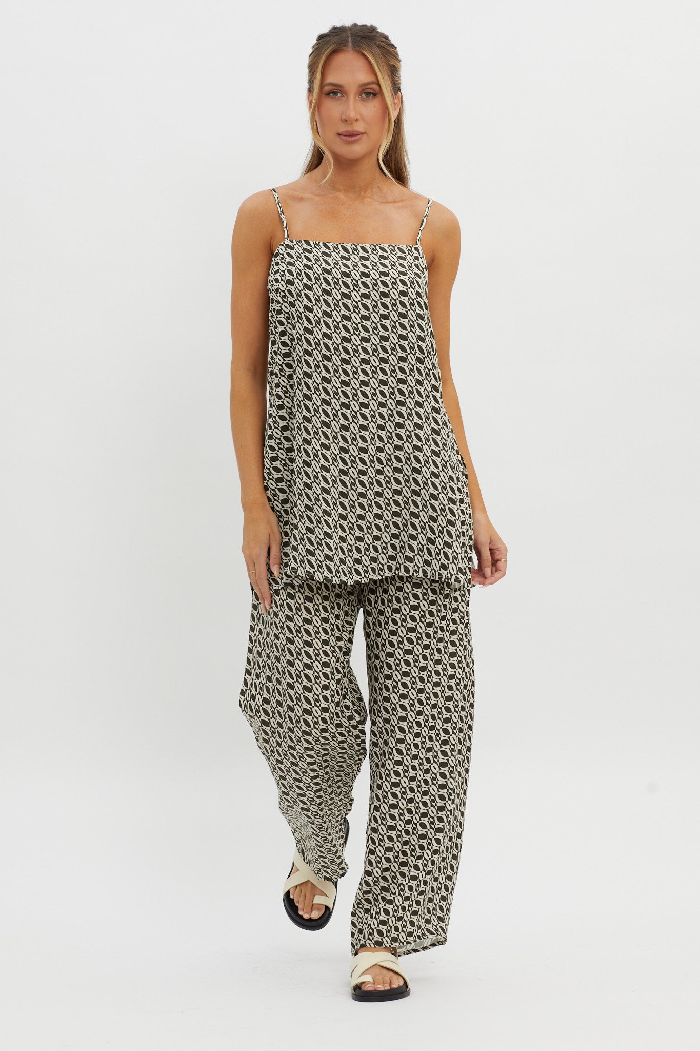 Avenue Drawstring Pants Print Solna-Fable Dress