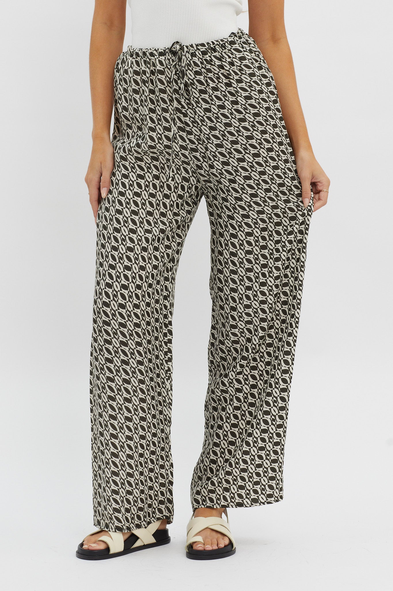 Avenue Drawstring Pants Print Solna-Fable Dress