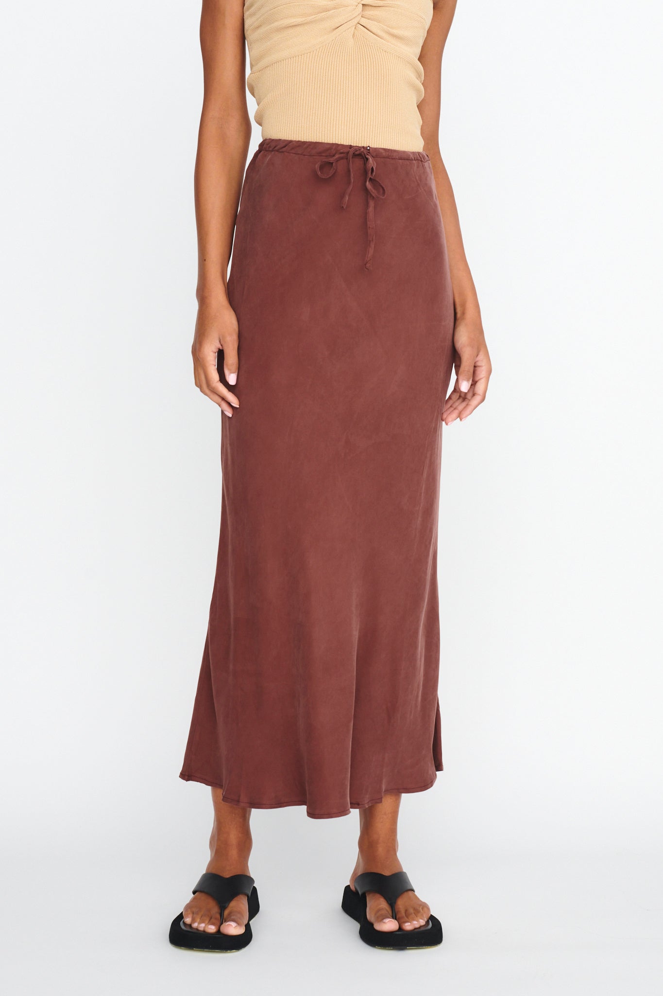 Merisa Drawstring Midi Skirt Choco-Fable Dress