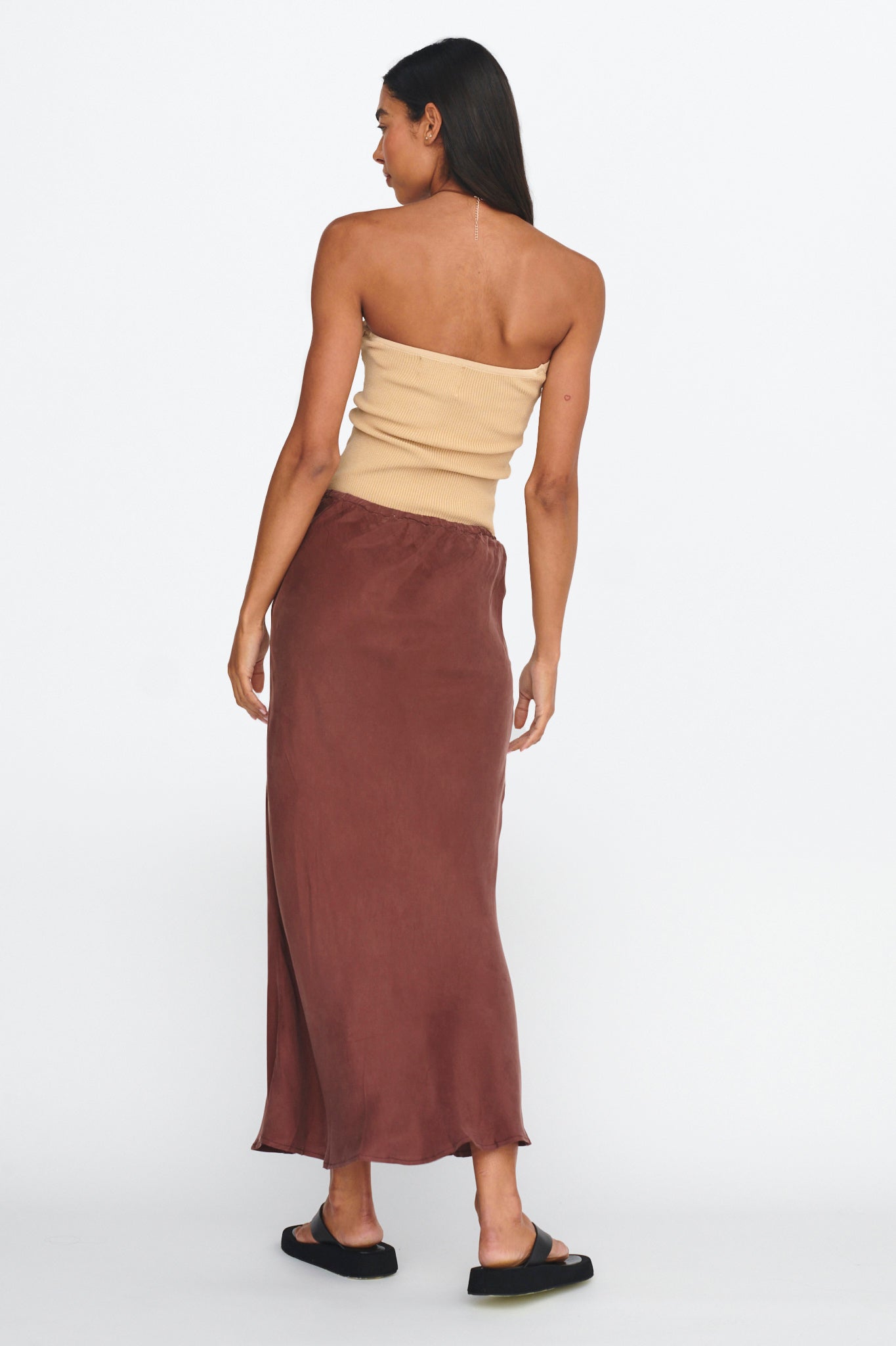 Merisa Drawstring Midi Skirt Choco-Fable Dress