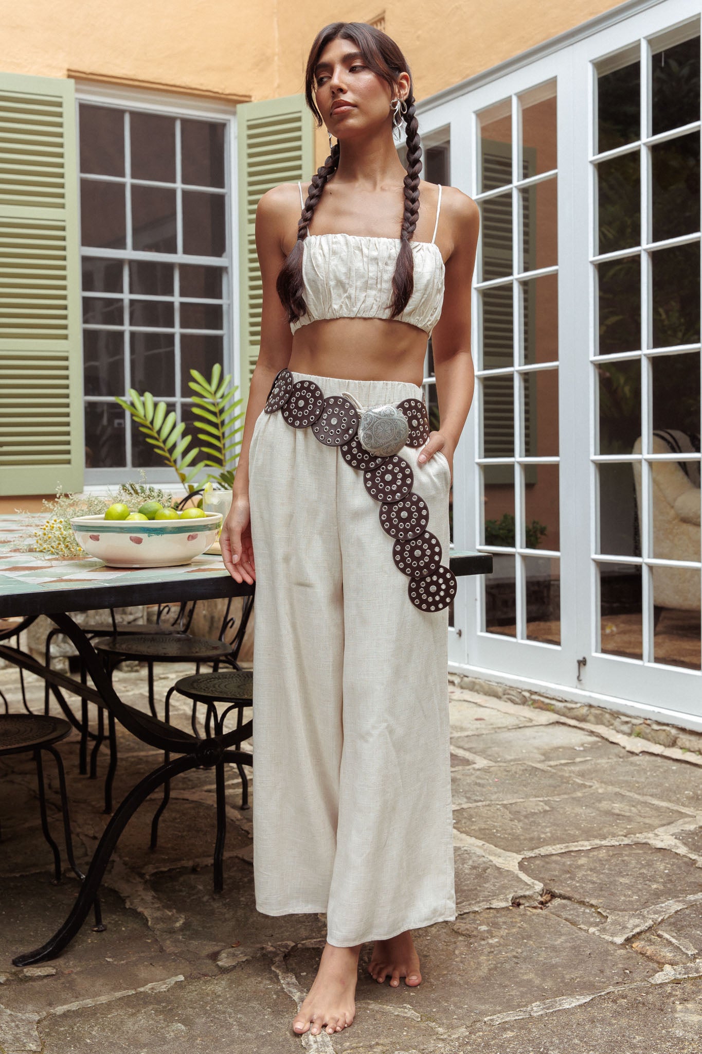 Bondi Side Pocket Pants Oat-Fable Dress