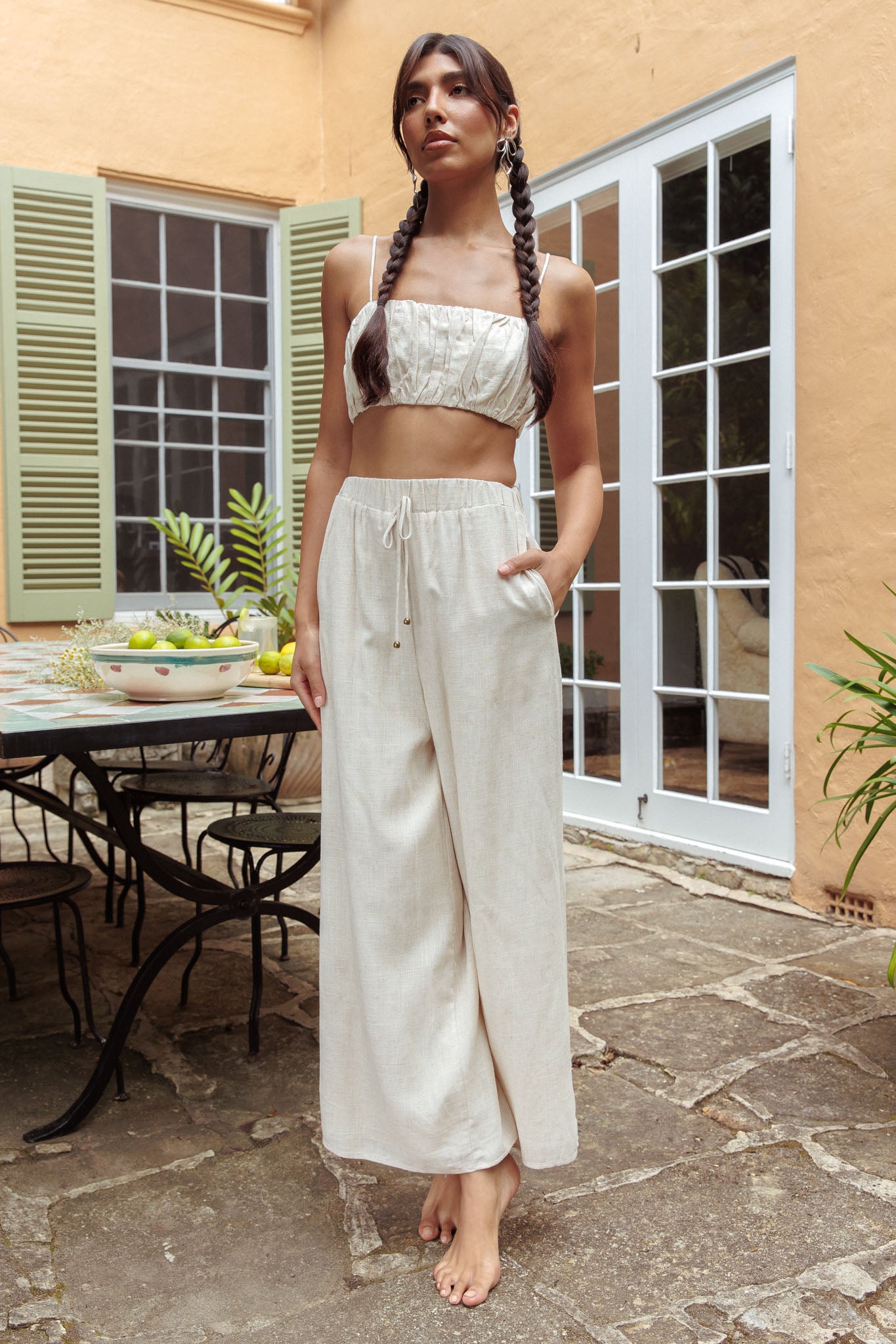 Bondi Side Pocket Pants Oat-Fable Dress