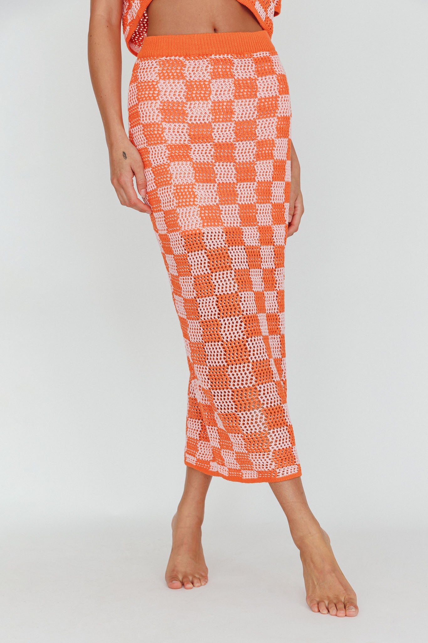 Byron Bay Crochet Maxi Skirt Sunset-Fable Dress
