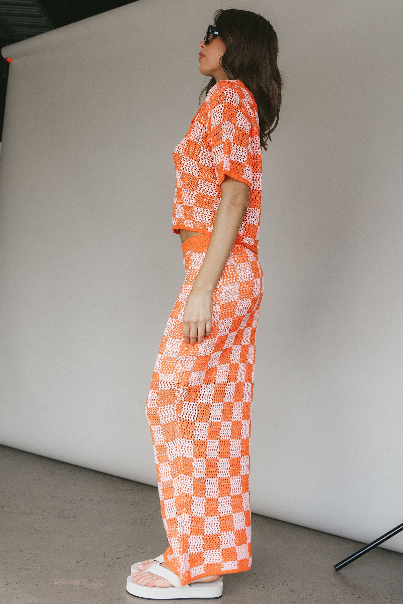 Byron Bay Crochet Buttoned Top Sunset-Fable Dress