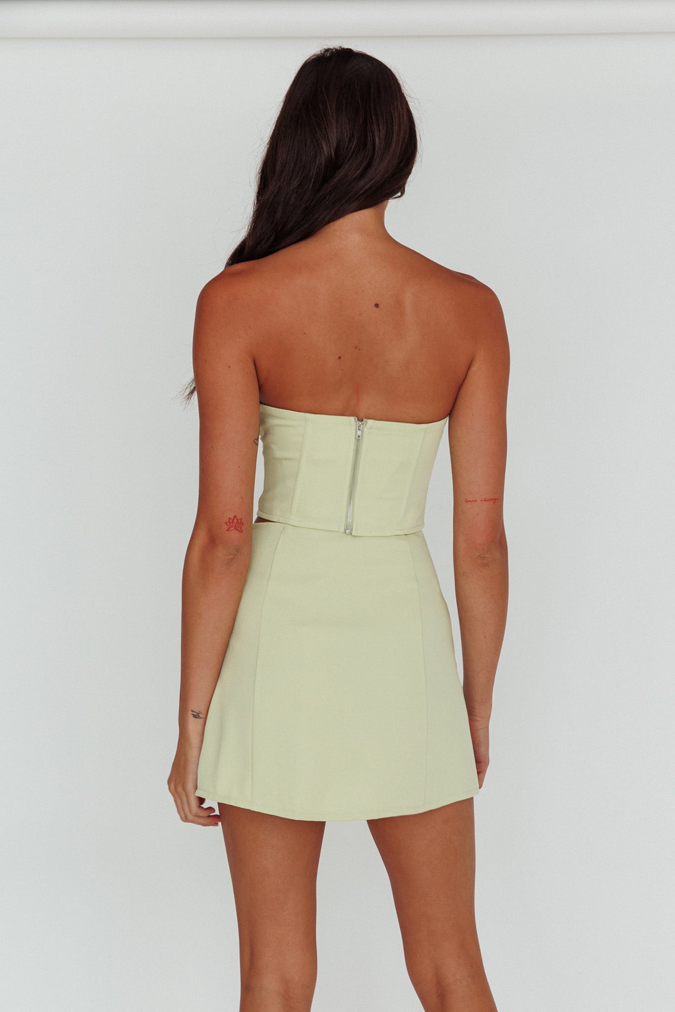 Ventura Lace-Up Skirt Mint-Fable Dress