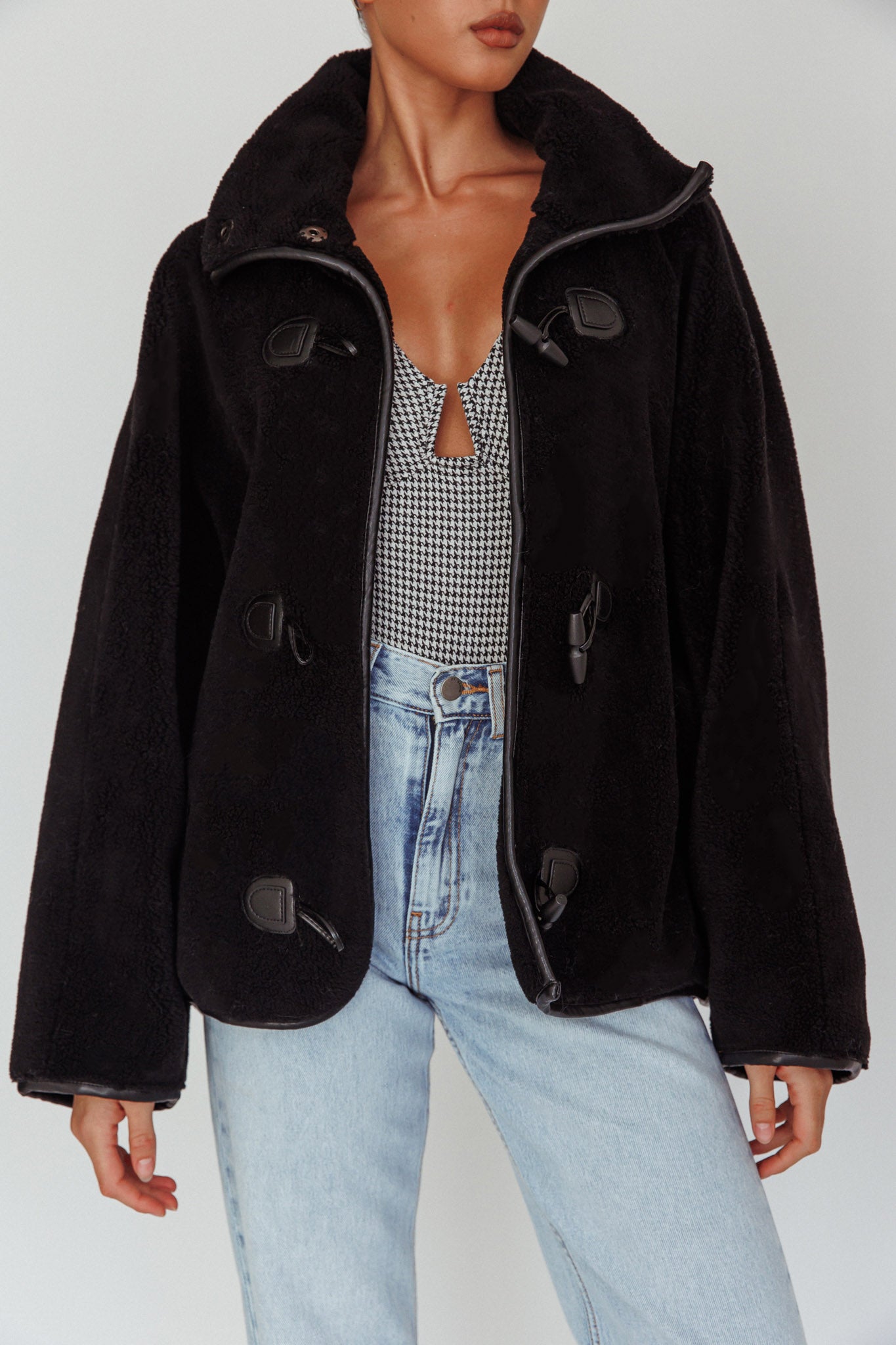 Cambra Toggle Jacket Black-Fable Dress