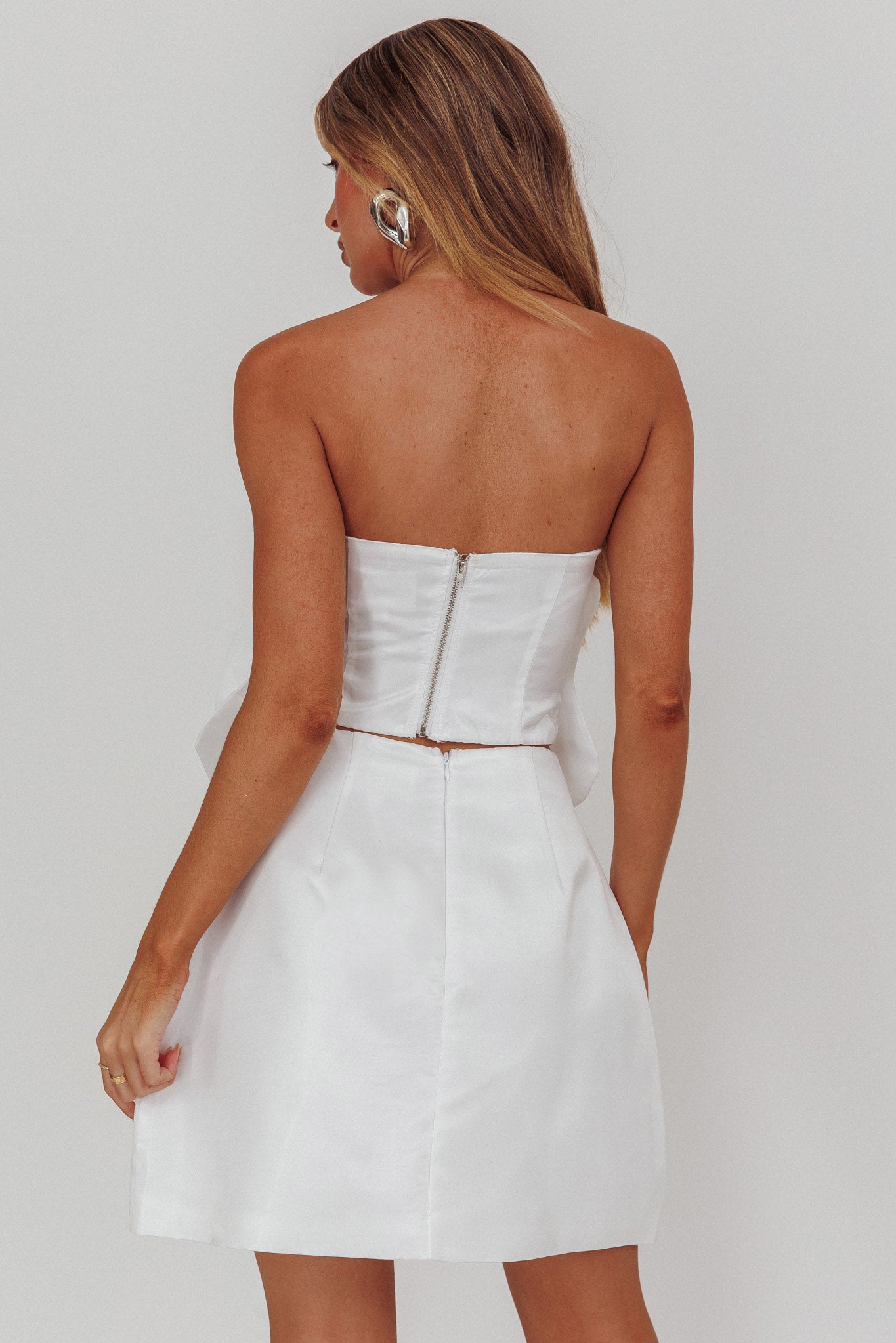 Count Down A-Line Mini Skirt Oyster-Fable Dress