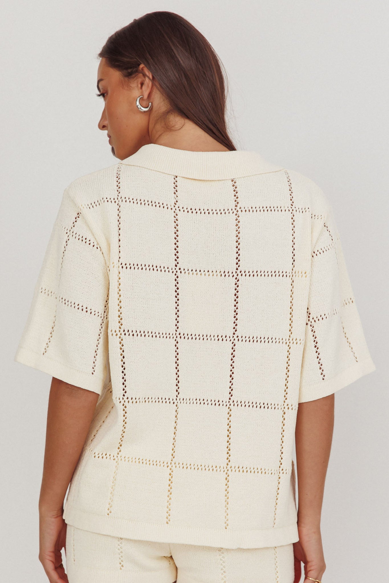 Sailor Knit Gold Button Top Cream-Fable Dress