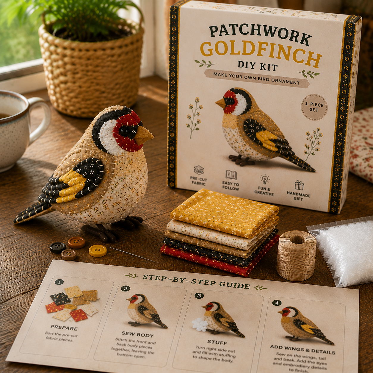 🐭🧵 Patchwork Mouse DIY Kit